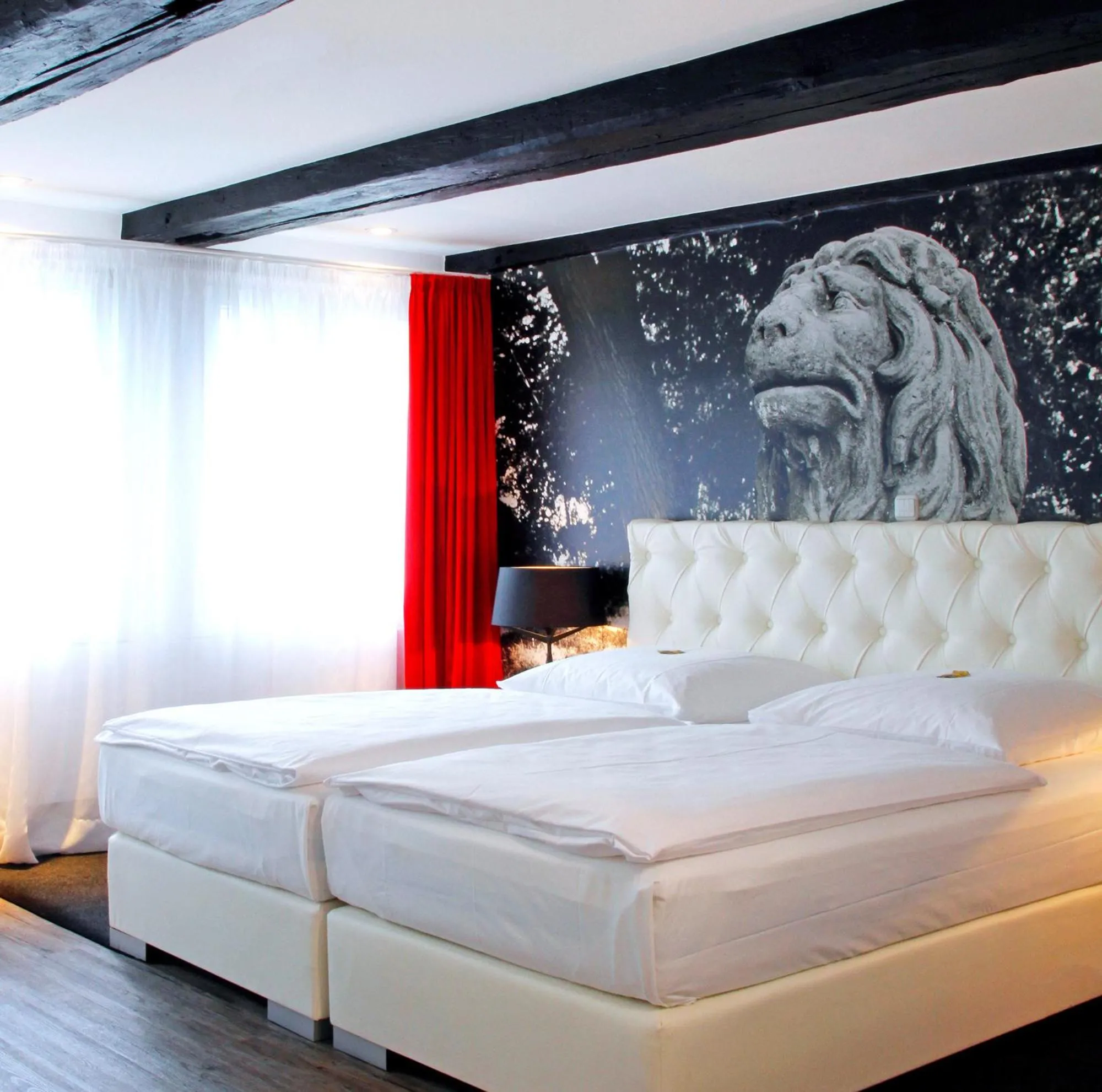 Bed in Hotel im Haus zur Hanse