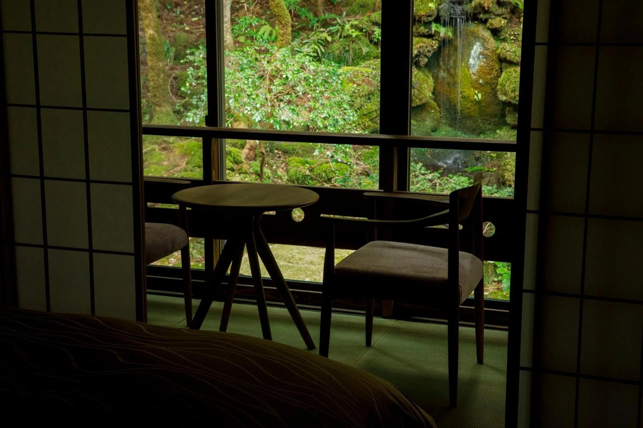 Garden view in Motoyu Ishiya