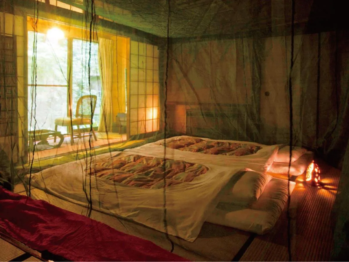 Bed in Motoyu Ishiya