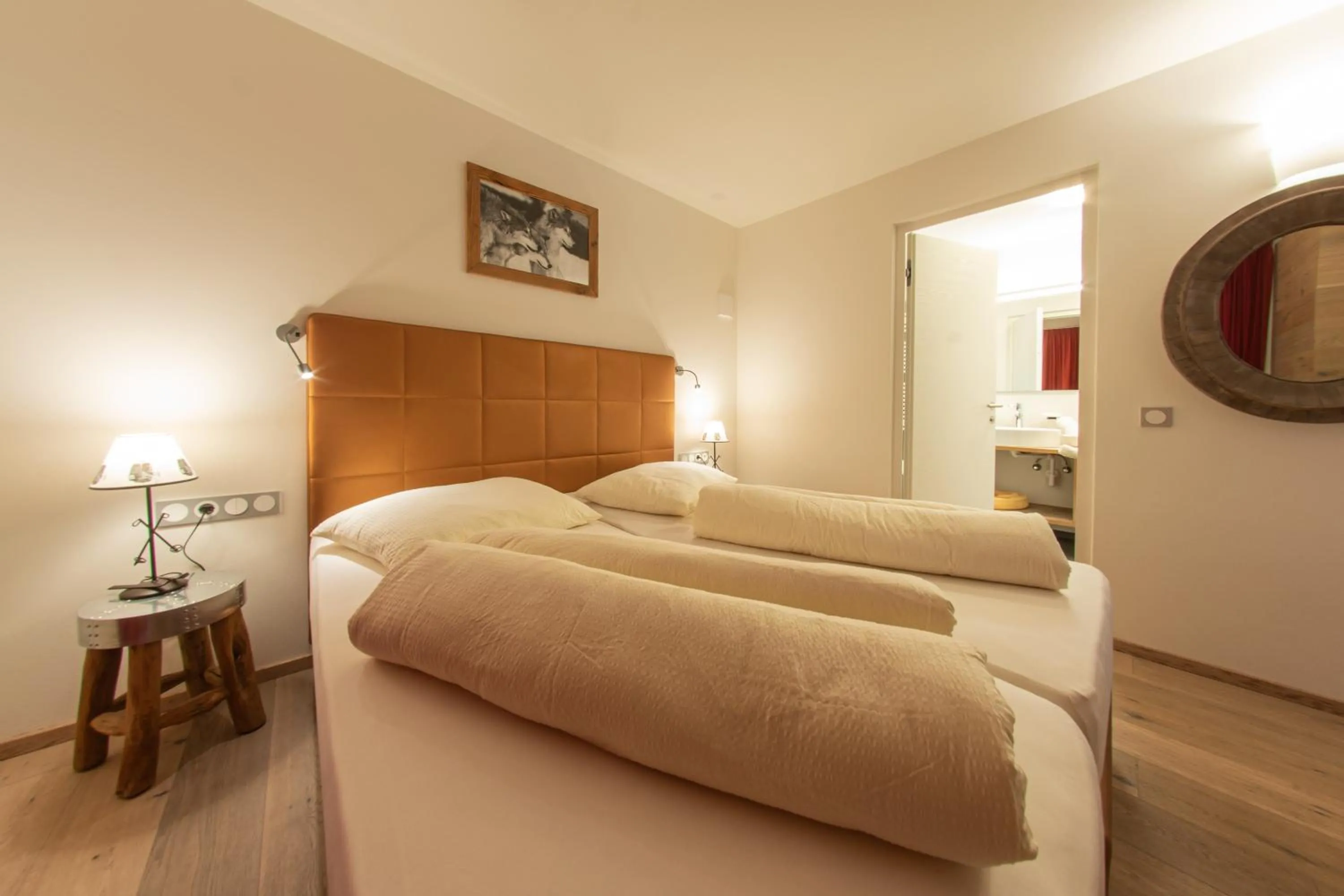 Bed in Mountainlodge Luxalpine
