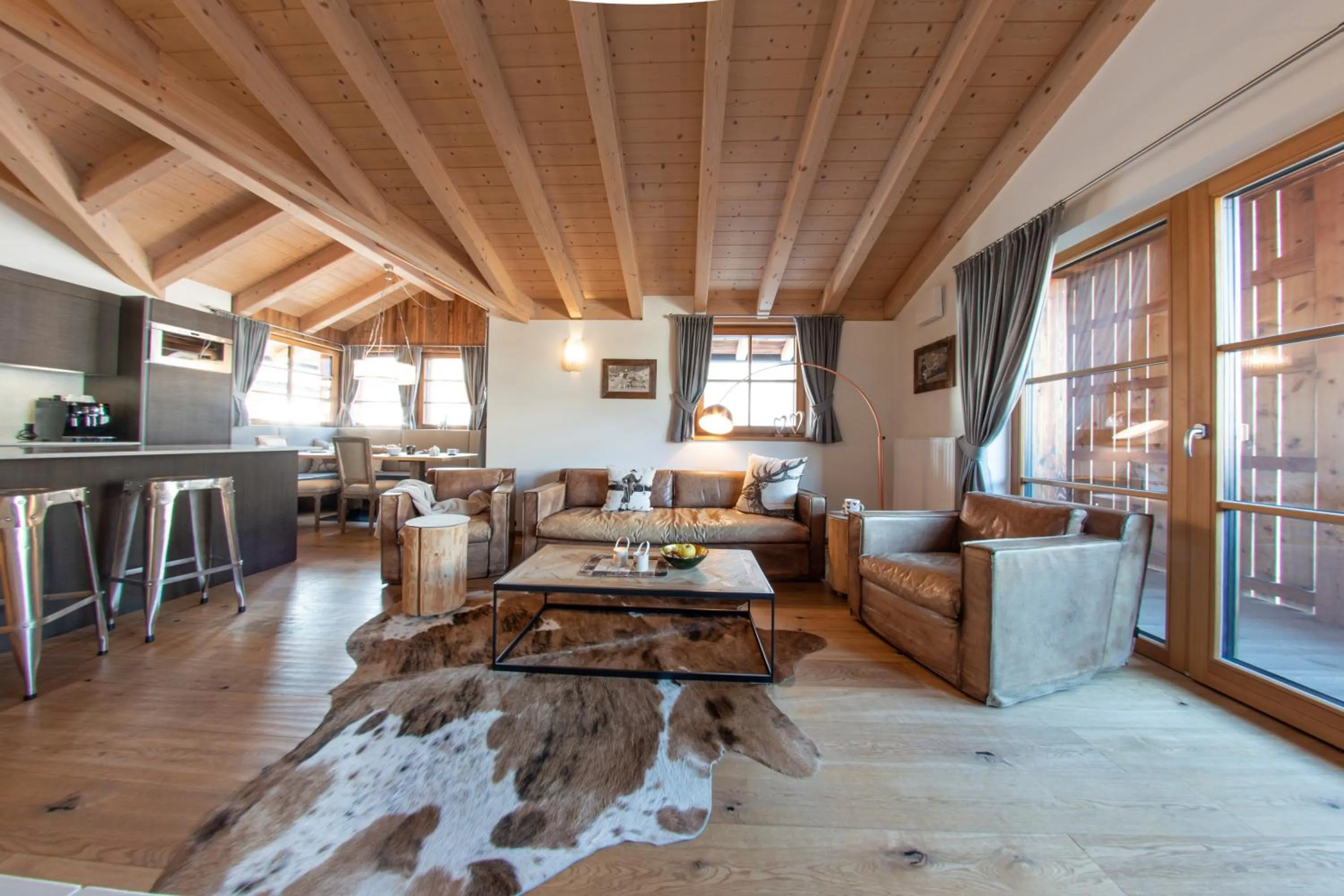 Kitchen or kitchenette in Mountainlodge Luxalpine