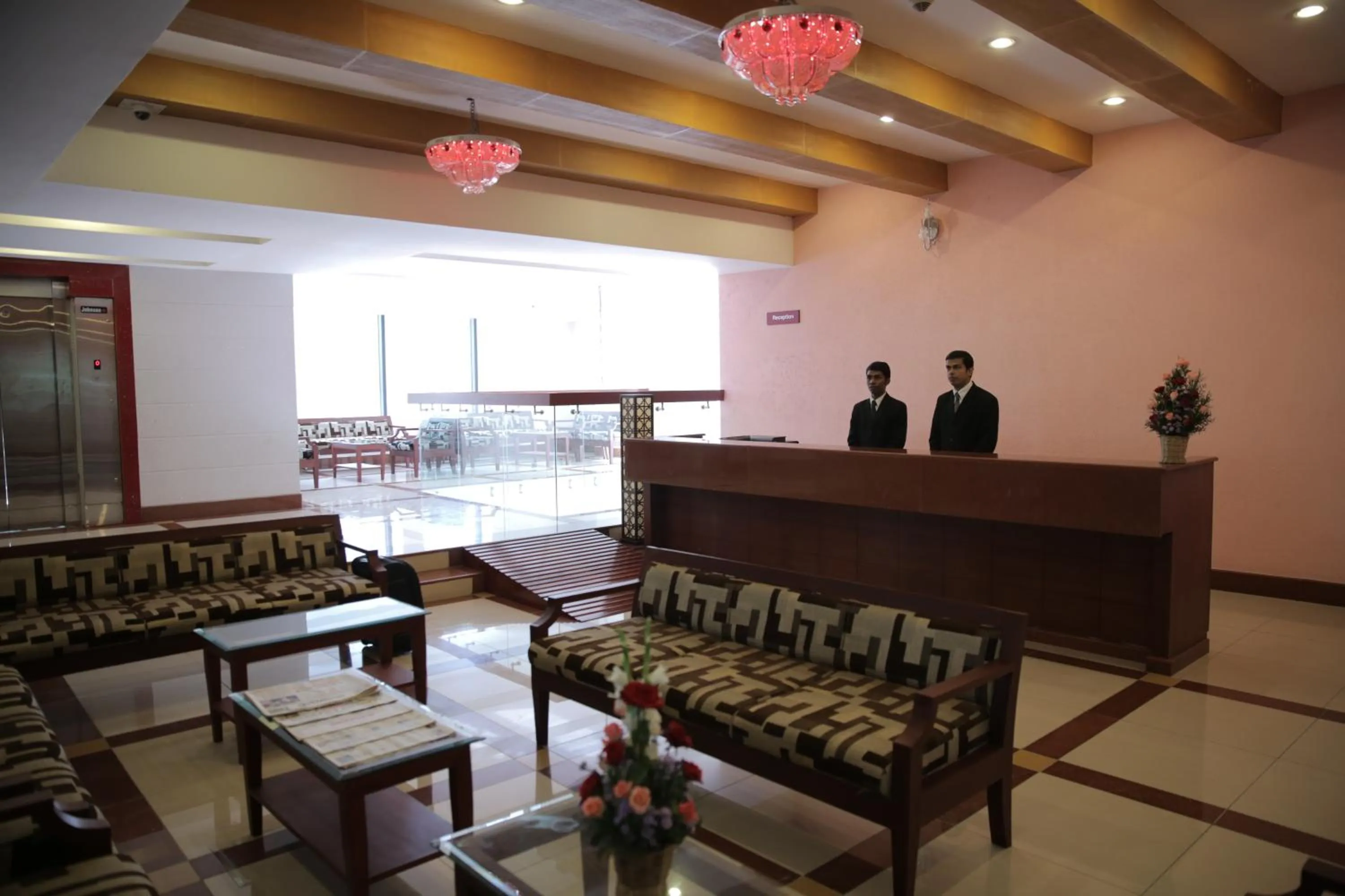 Lobby or reception in KTDC Rain Drops Hotel