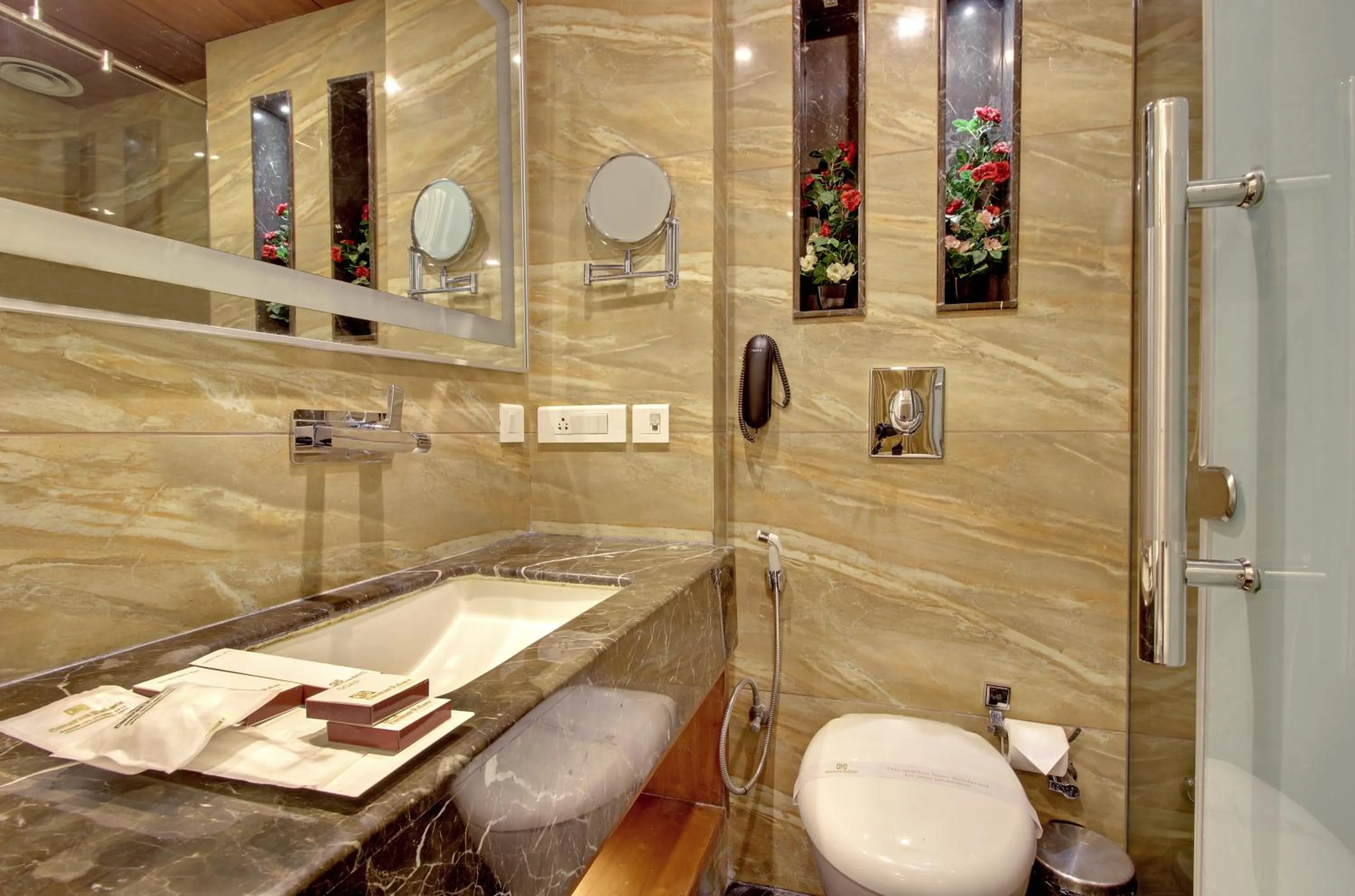 Shower in Hotel Swaran Palace