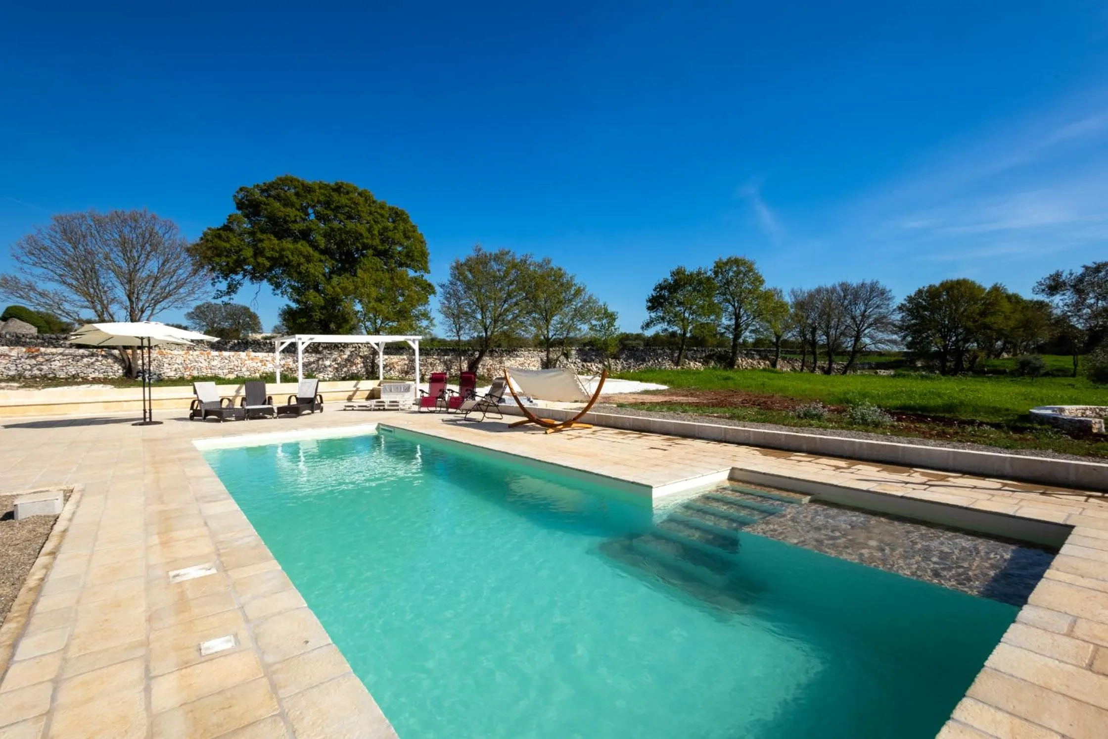 Pool view in Trullo Dimora Podere Papilio