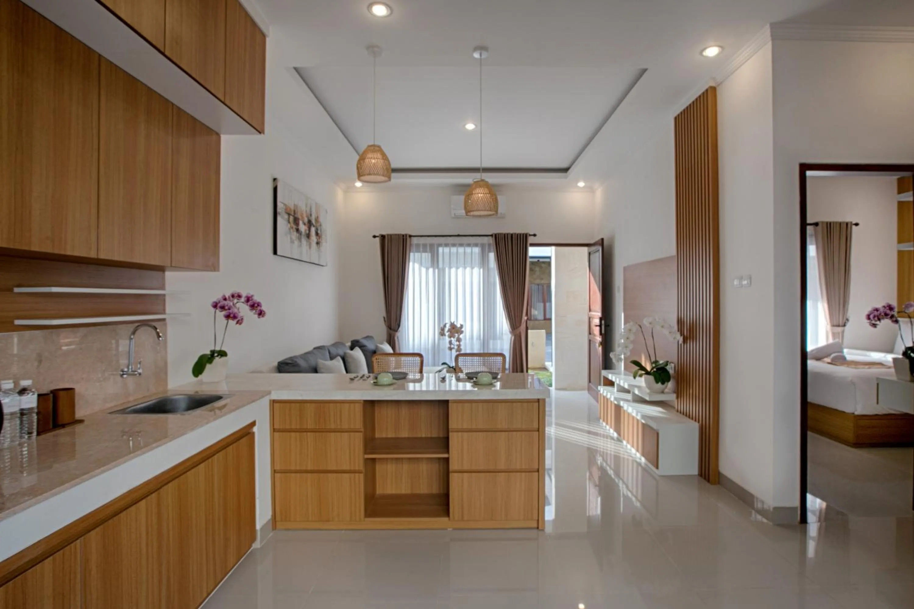 Kitchen or kitchenette in Taman Seminyak Suites