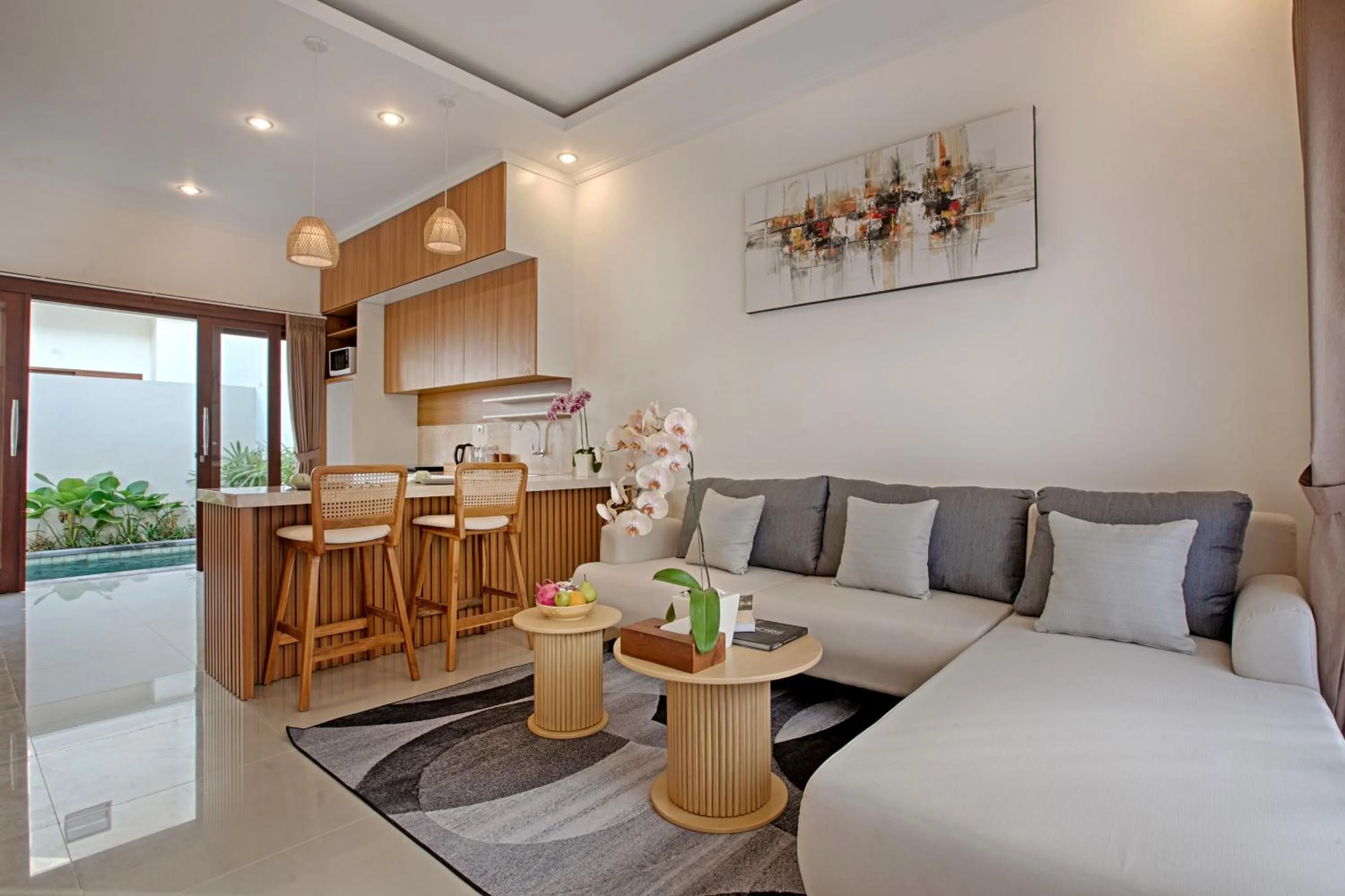 Living room in Taman Seminyak Suites