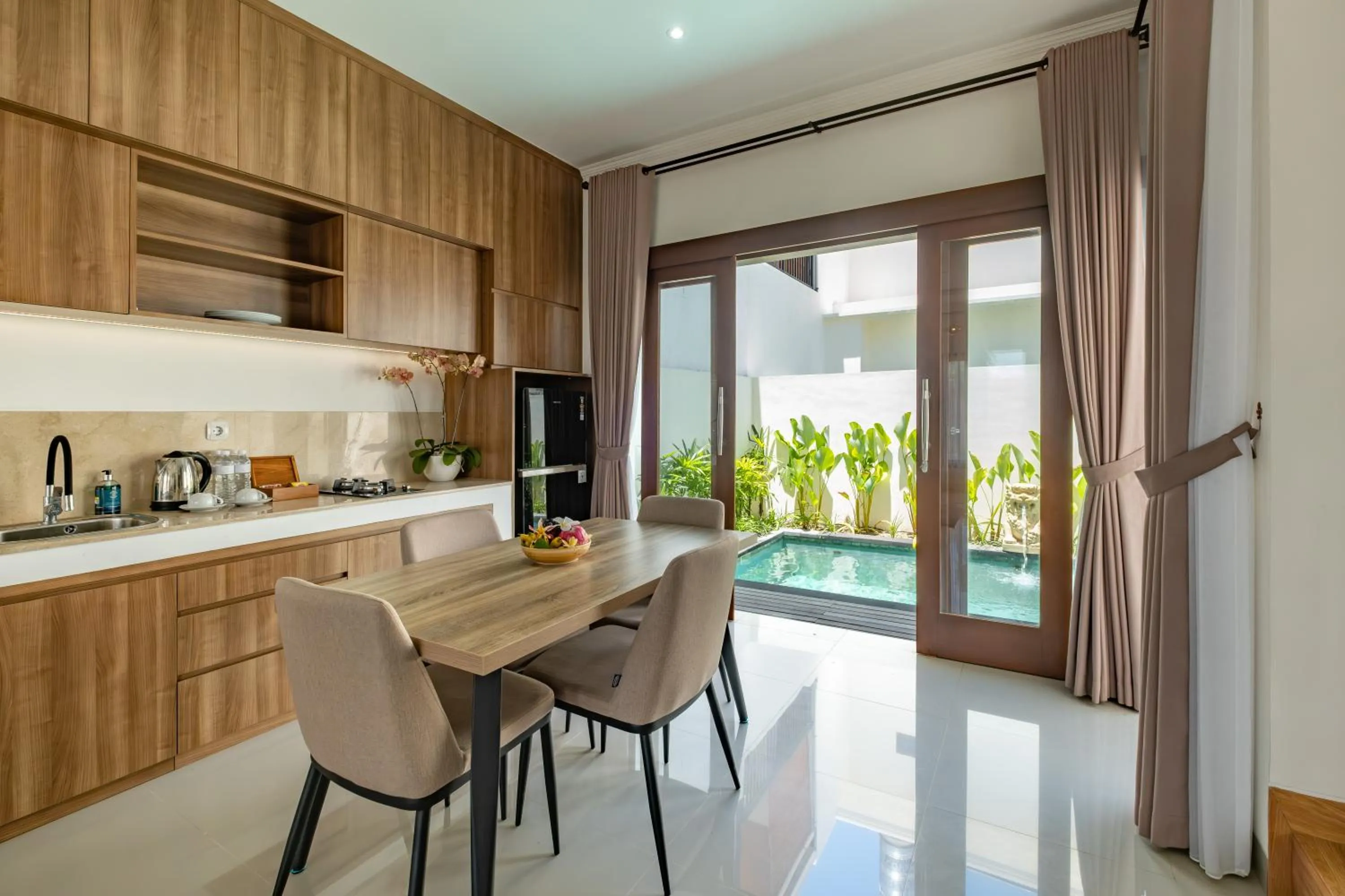 Kitchen or kitchenette in Taman Seminyak Suites
