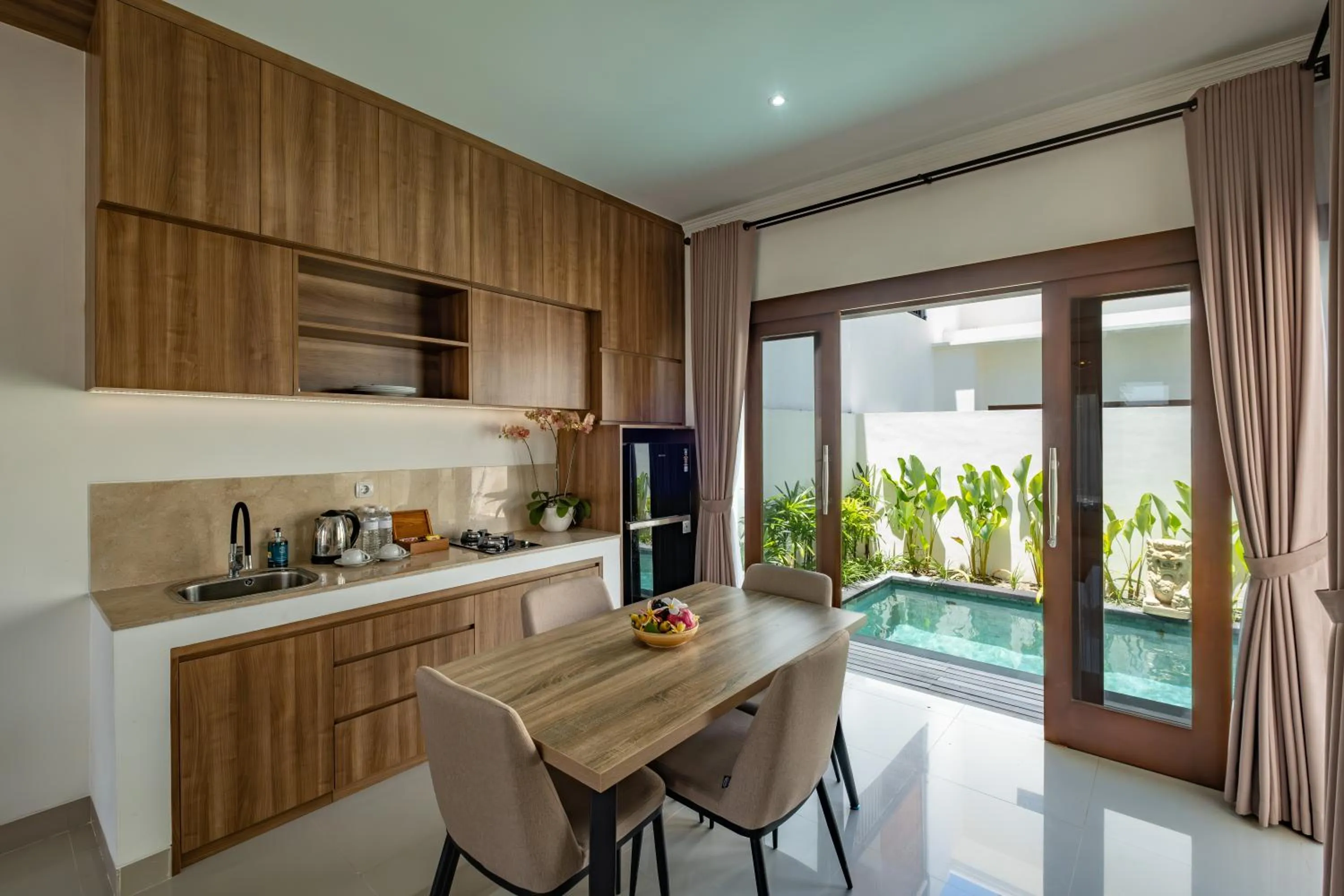 Kitchen or kitchenette in Taman Seminyak Suites