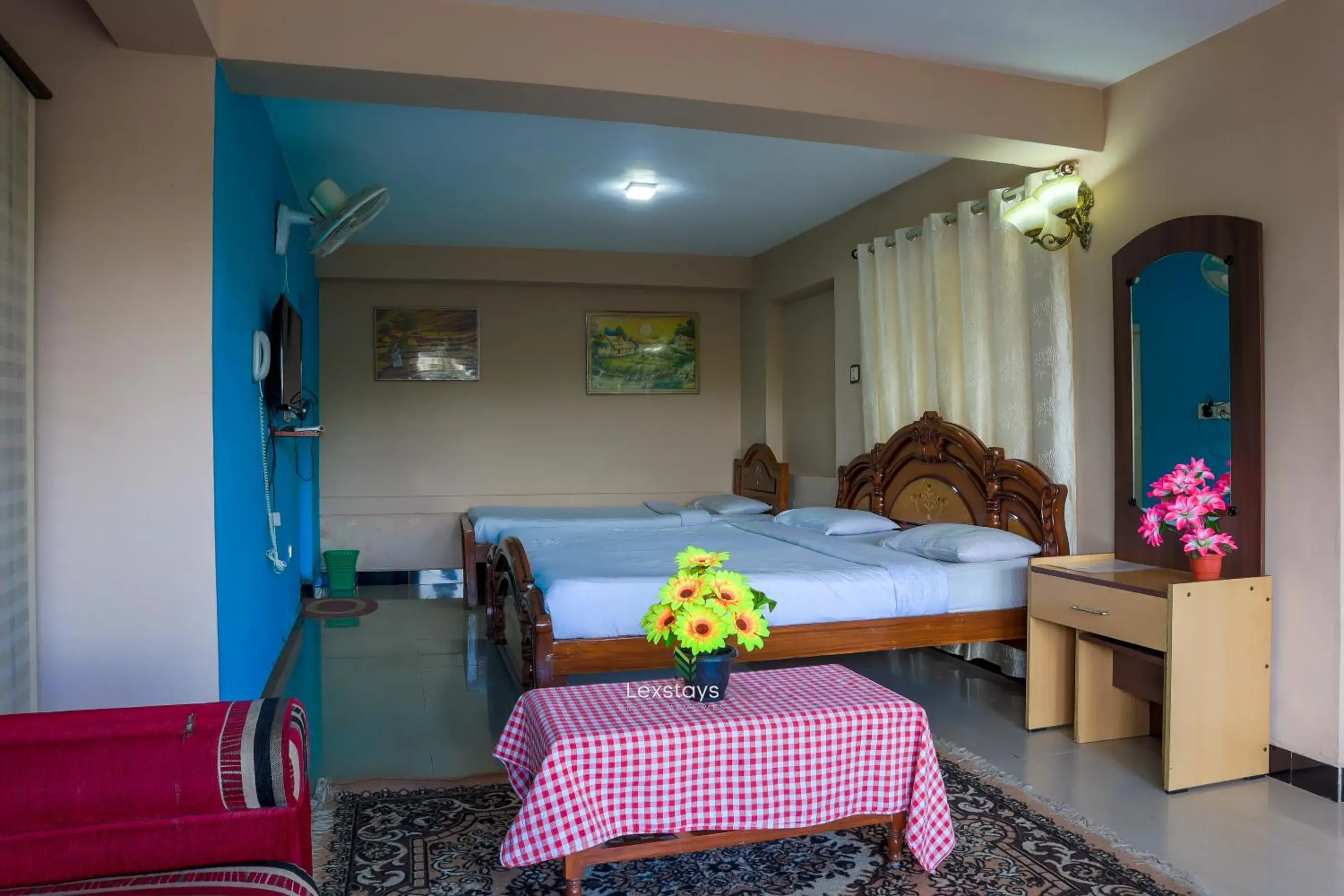 Triple Room with Balcony in Vijaya Deepa Guest House by LexStays Triple Room with Balcony in Vijaya Deepa Guest House by LexStays