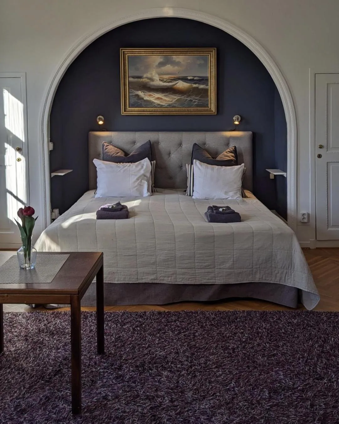 Bed in Brunsbo G:a Biskopsgård Hotell & Konferens