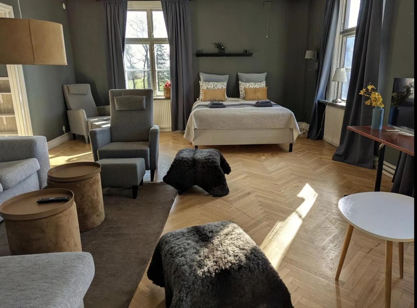 Bed in Brunsbo G:a Biskopsgård Hotell & Konferens