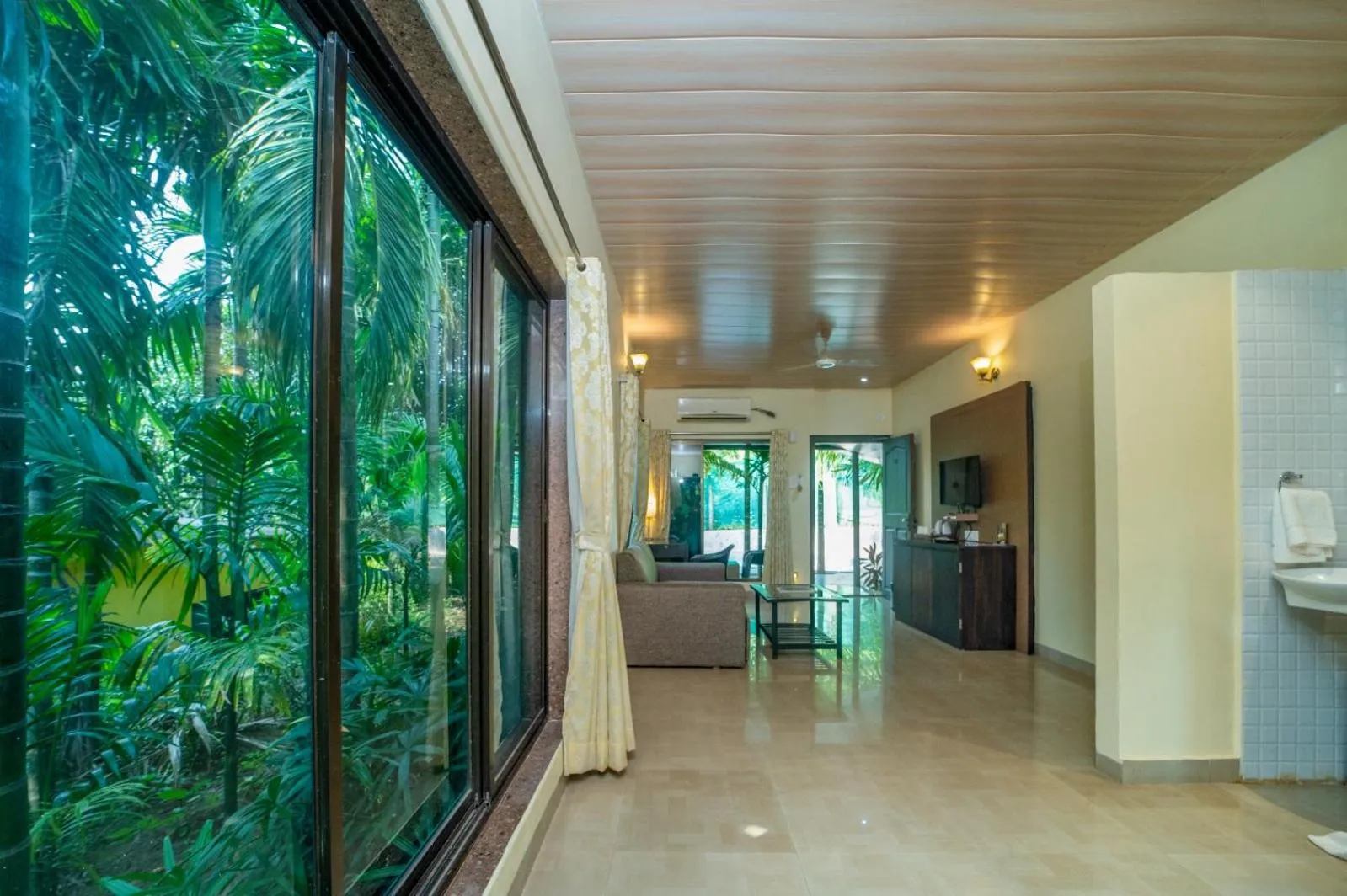 Living room in Silvanus Forest Retreat, Alibaug