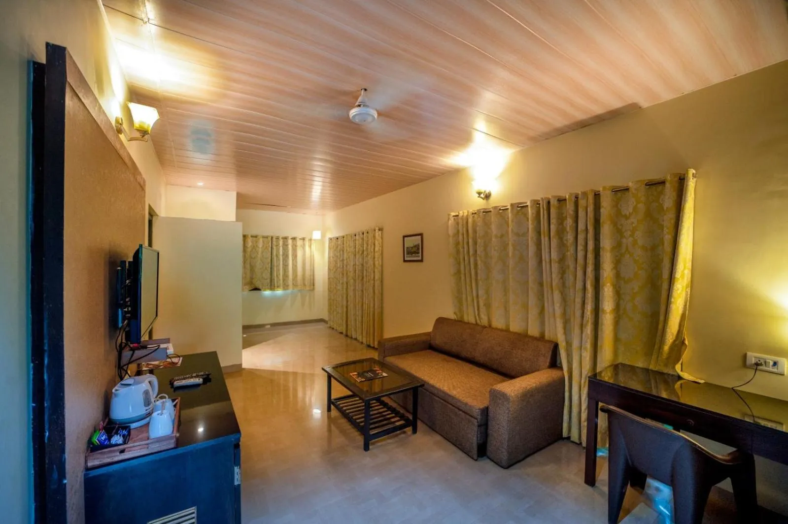 Seating area in Silvanus Forest Retreat, Alibaug