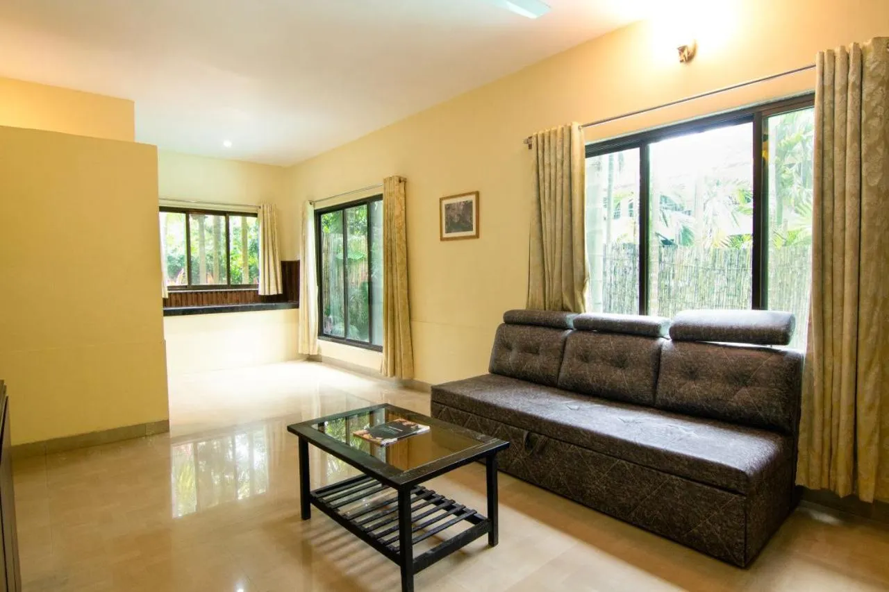 Living room in Silvanus Forest Retreat, Alibaug