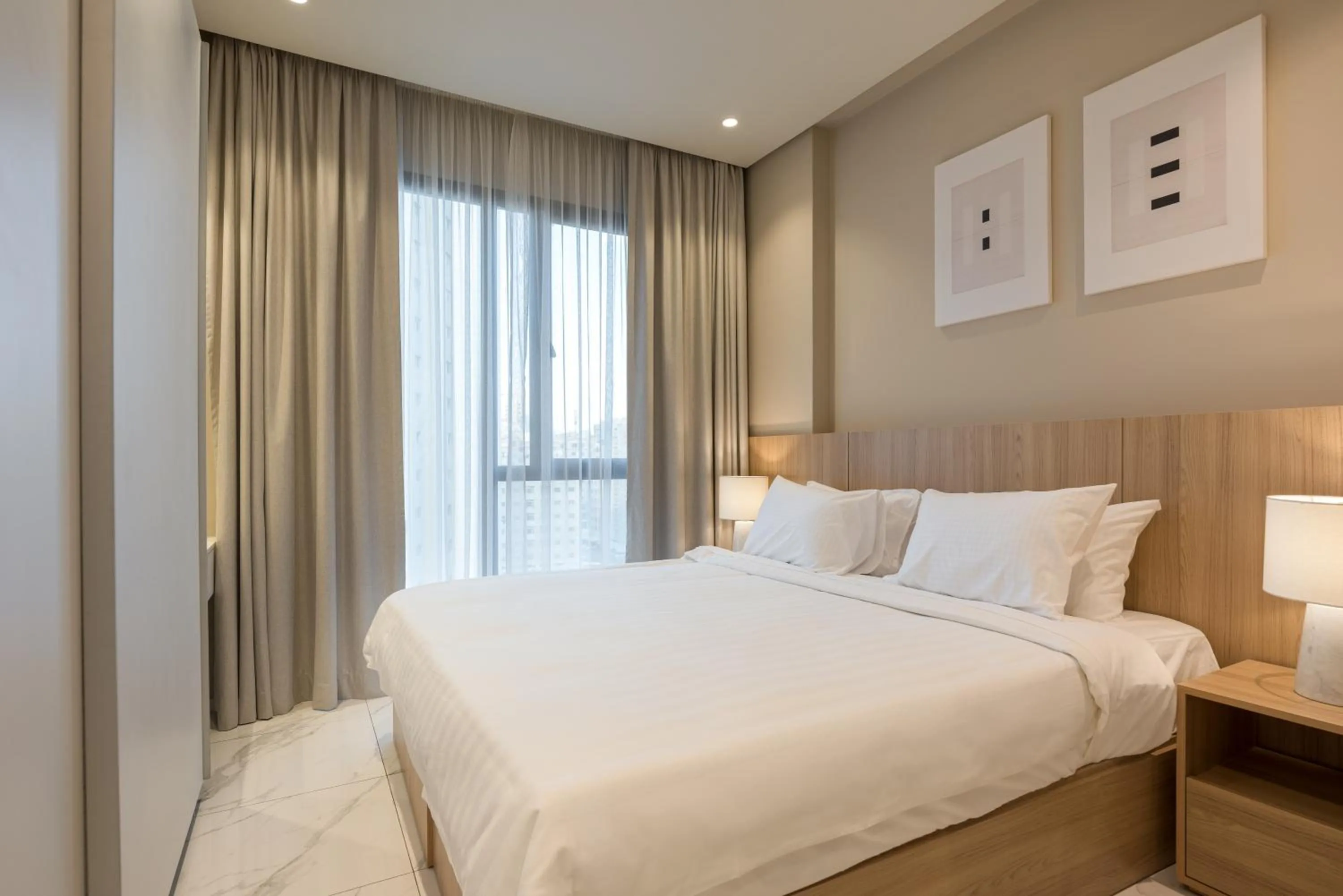 Bed in The Code Residence - ذا كود ريزيدنس