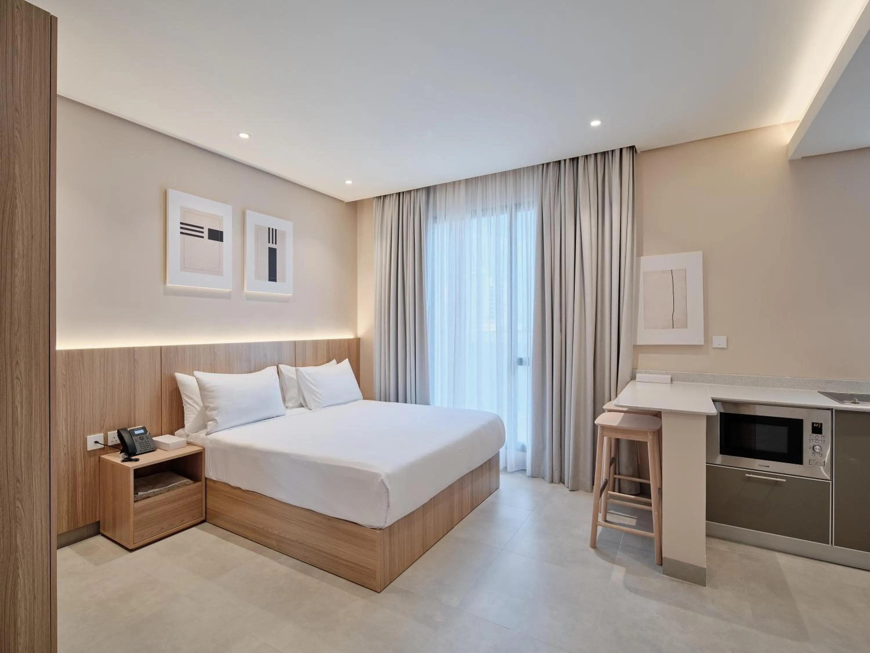 Bed in The Code Residence - ذا كود ريزيدنس