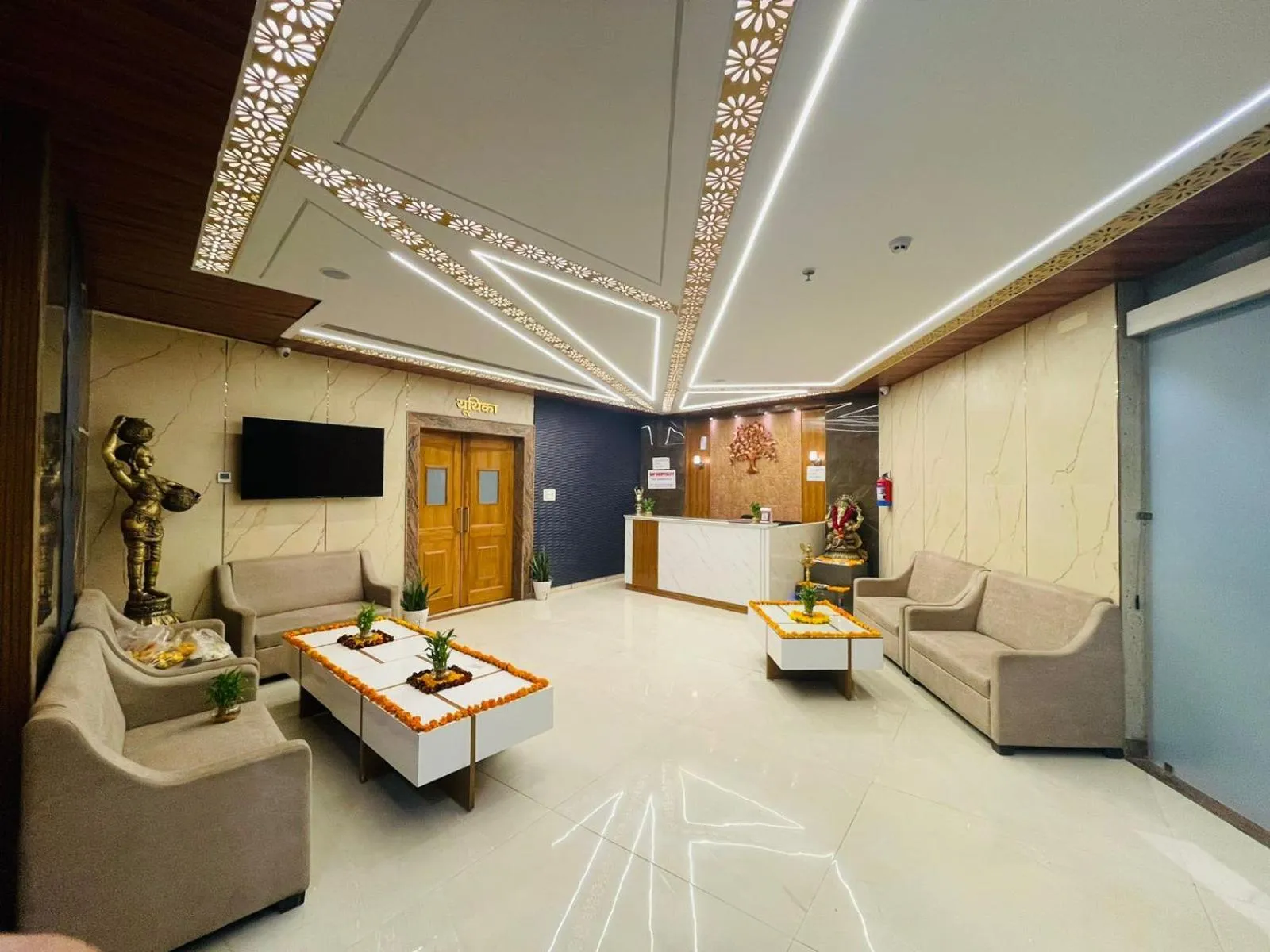 Seating area in The Ecstasy Hotel