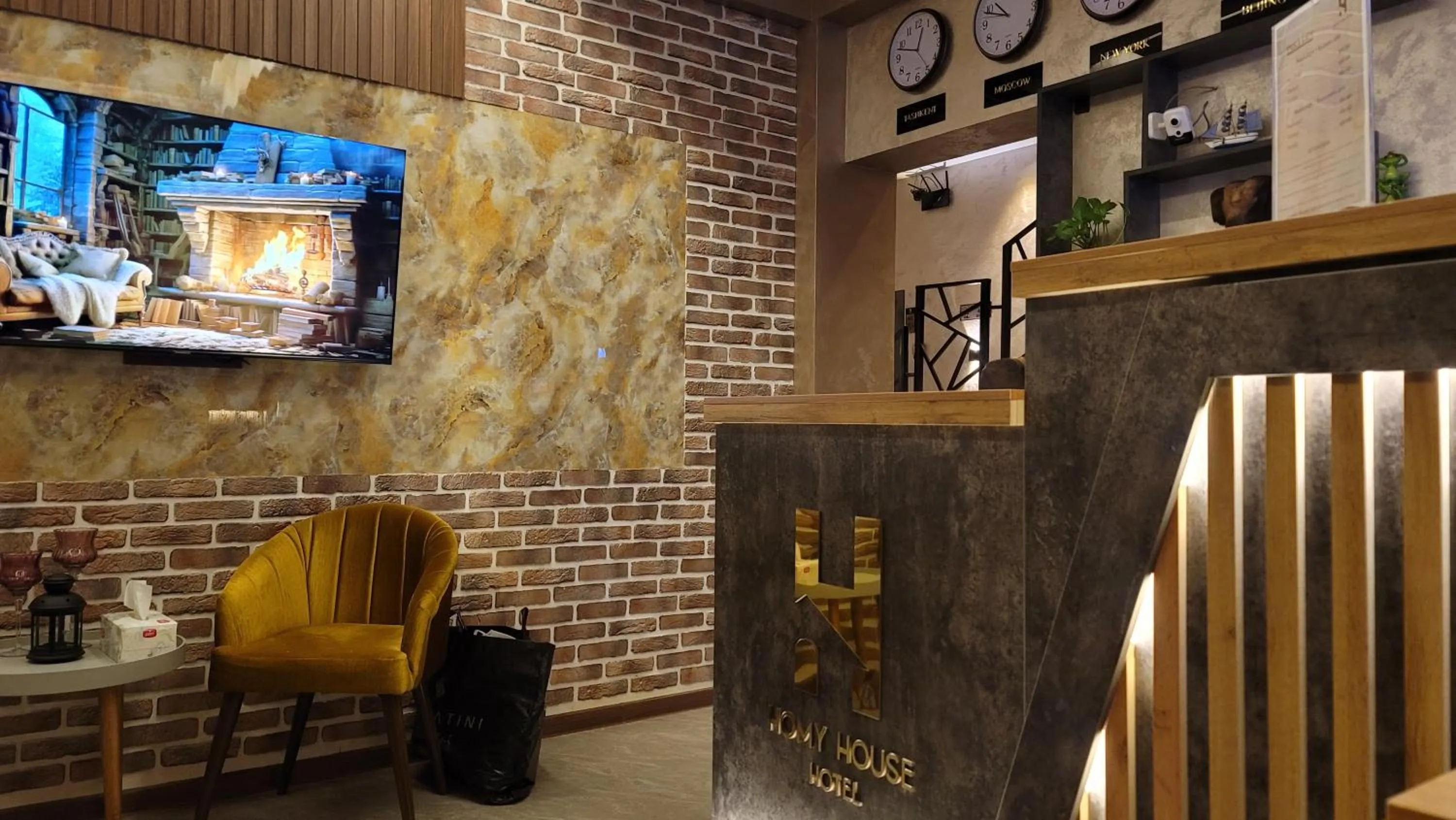 Seating area in Homy House Hotel