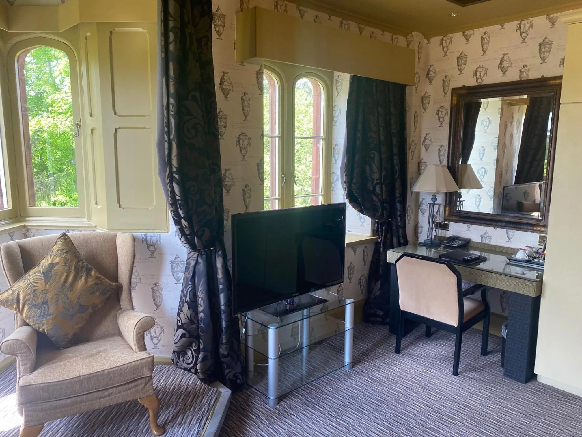 Seating area in Ruthin Castle Hotel and Spa