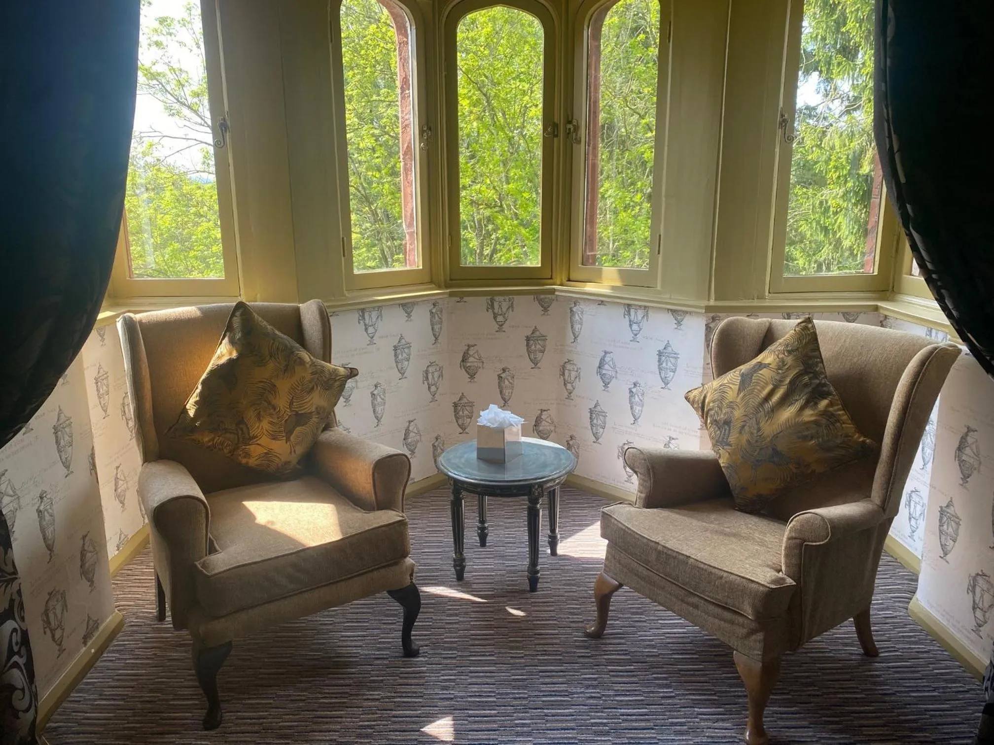 Seating area in Ruthin Castle Hotel and Spa