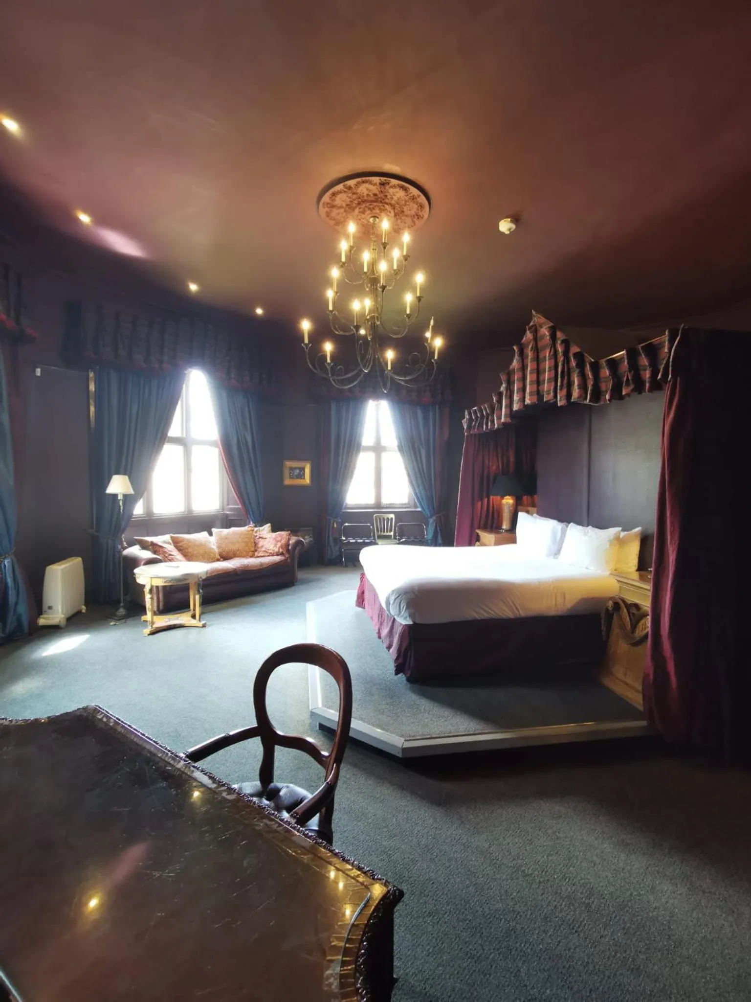 Bed in Ruthin Castle Hotel and Spa