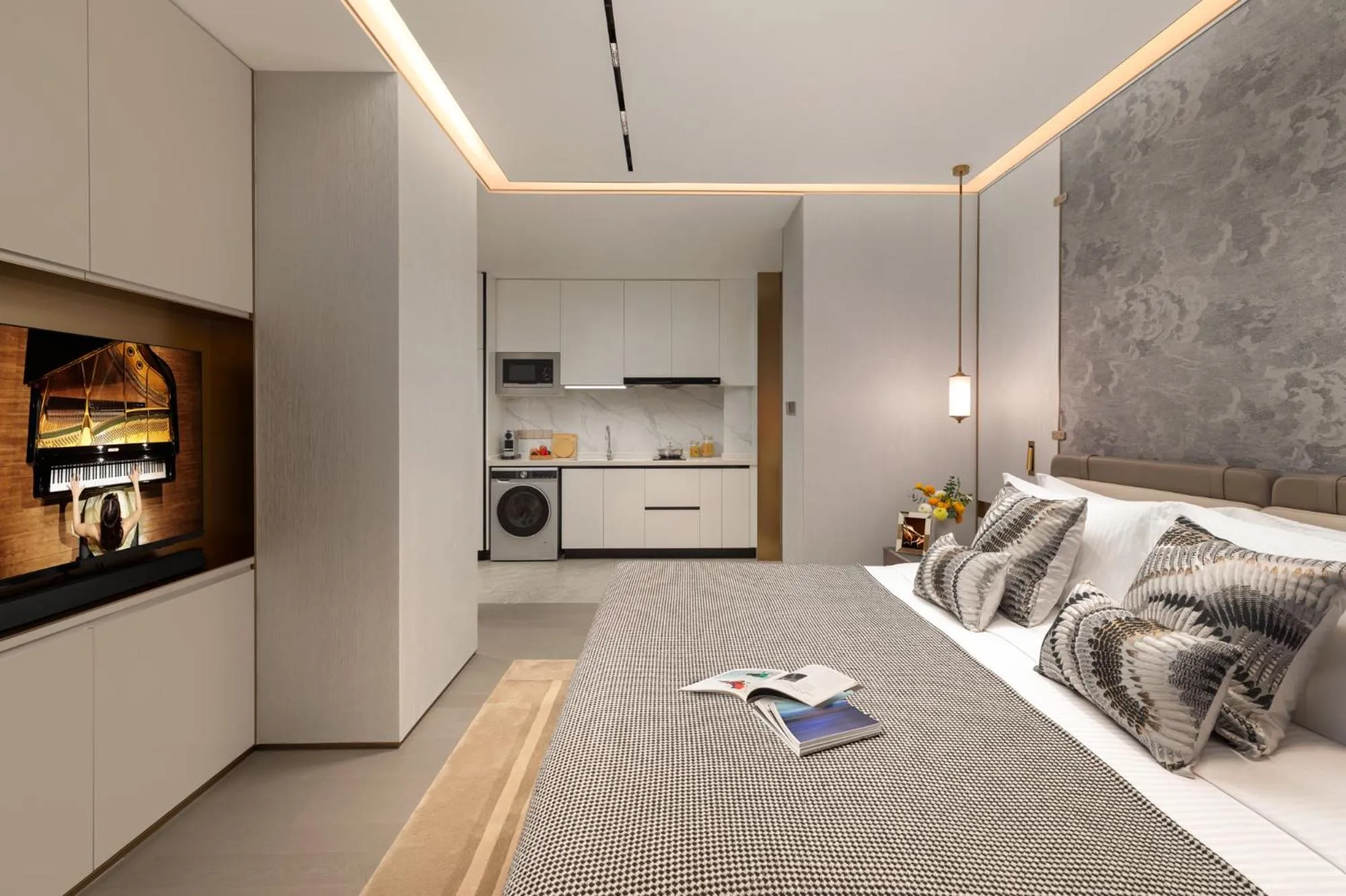 Bedroom, Bed in Ascott Pazhou Guangzhou