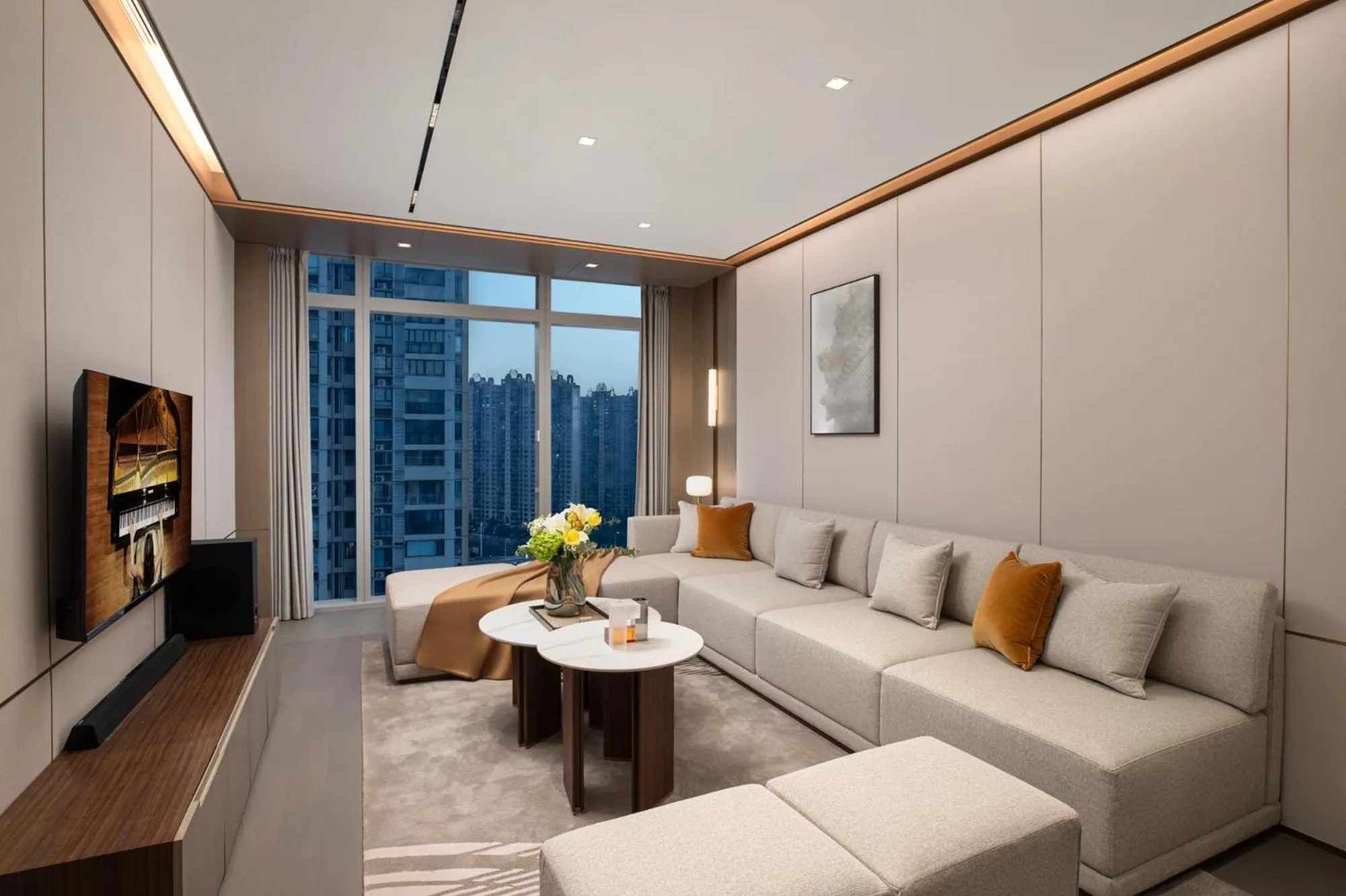 Living room in Ascott Pazhou Guangzhou