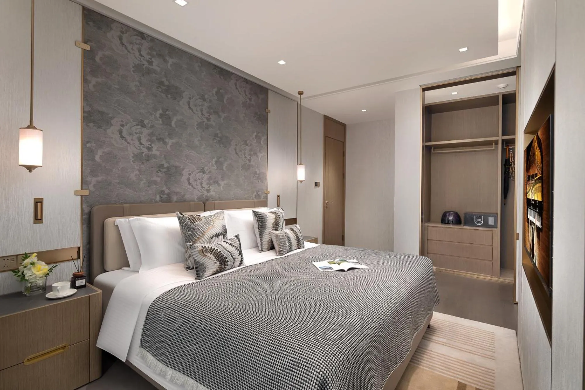 Bedroom, Bed in Ascott Pazhou Guangzhou