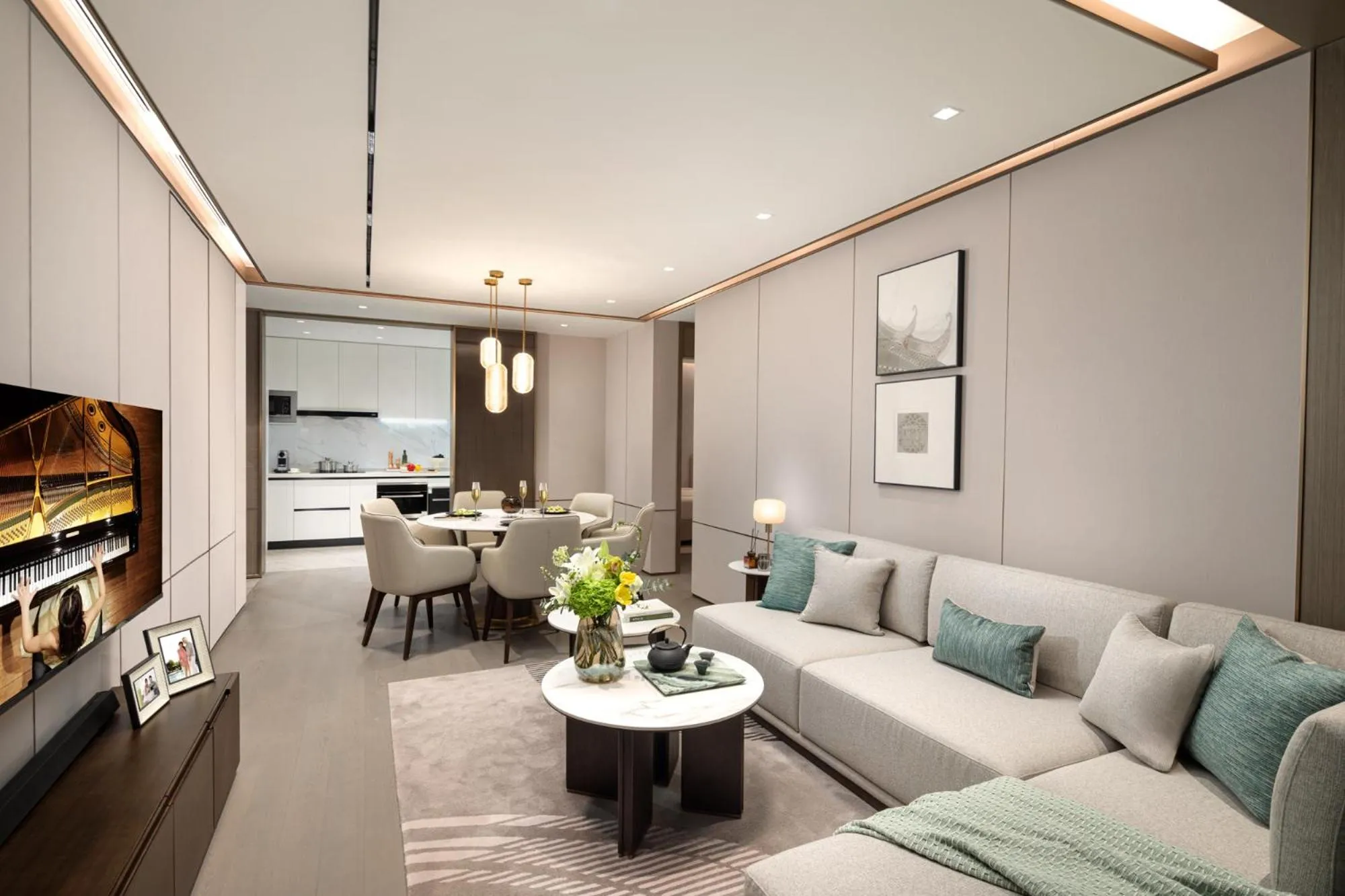 Living room in Ascott Pazhou Guangzhou