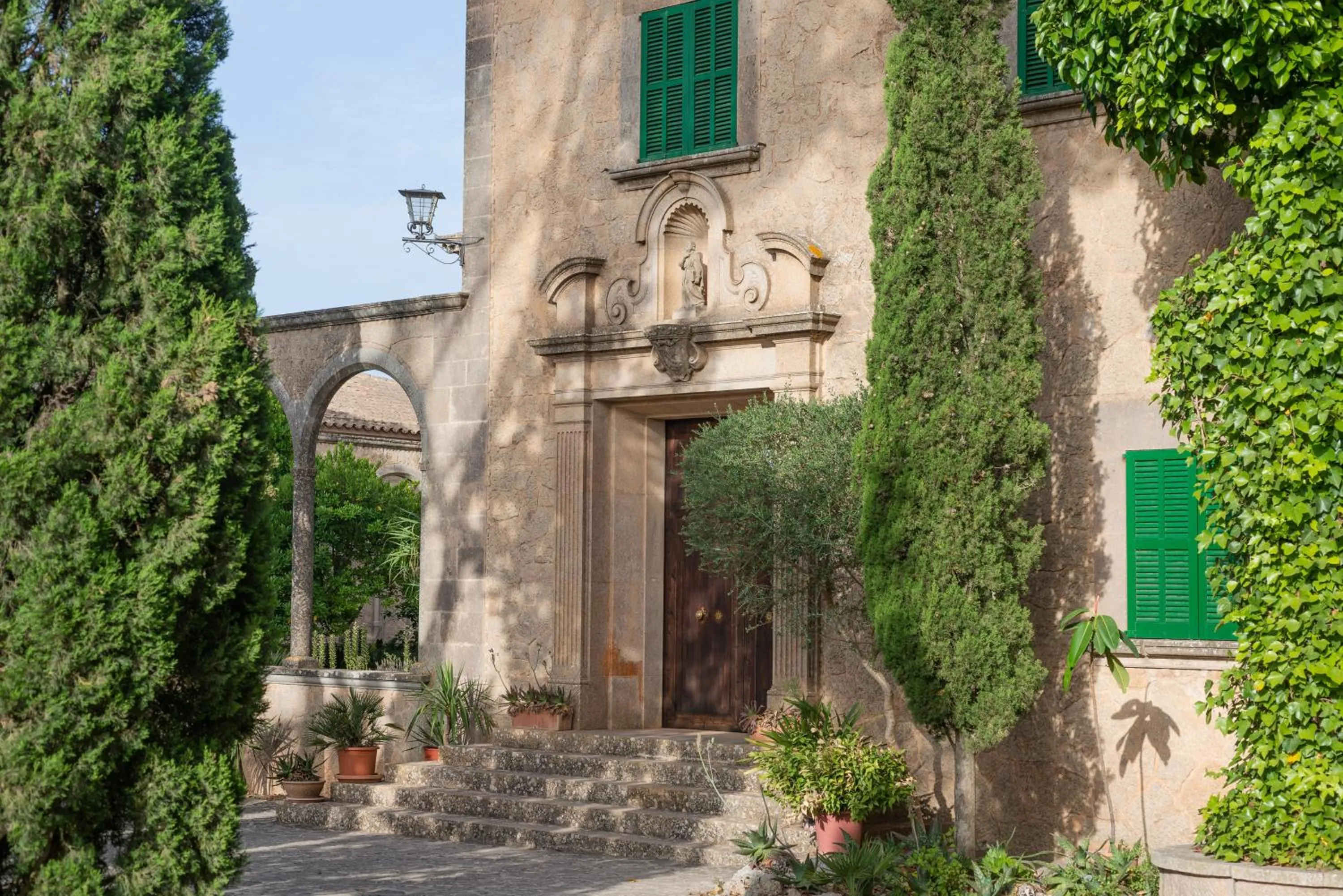 Garden view in Santuari de Cura