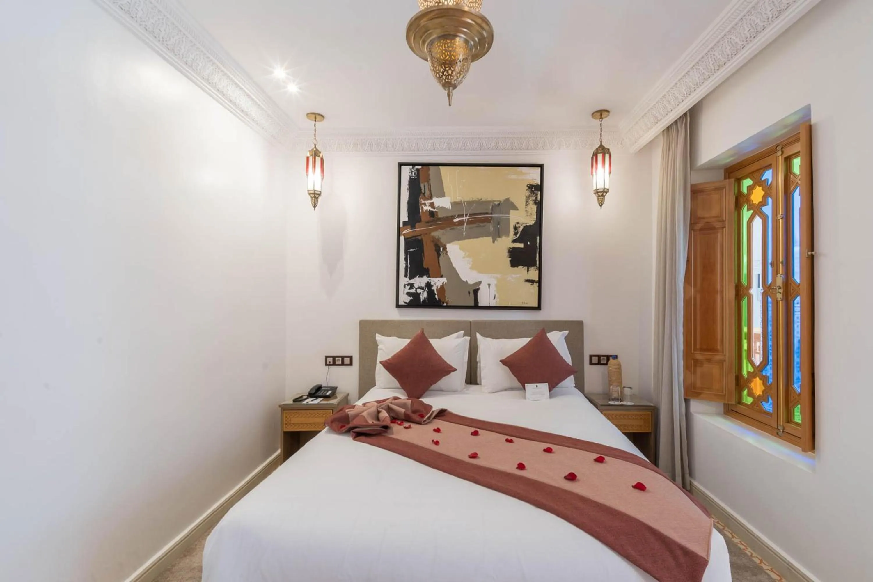 Bedroom, Bed in Riad Atlas Palace & SPA