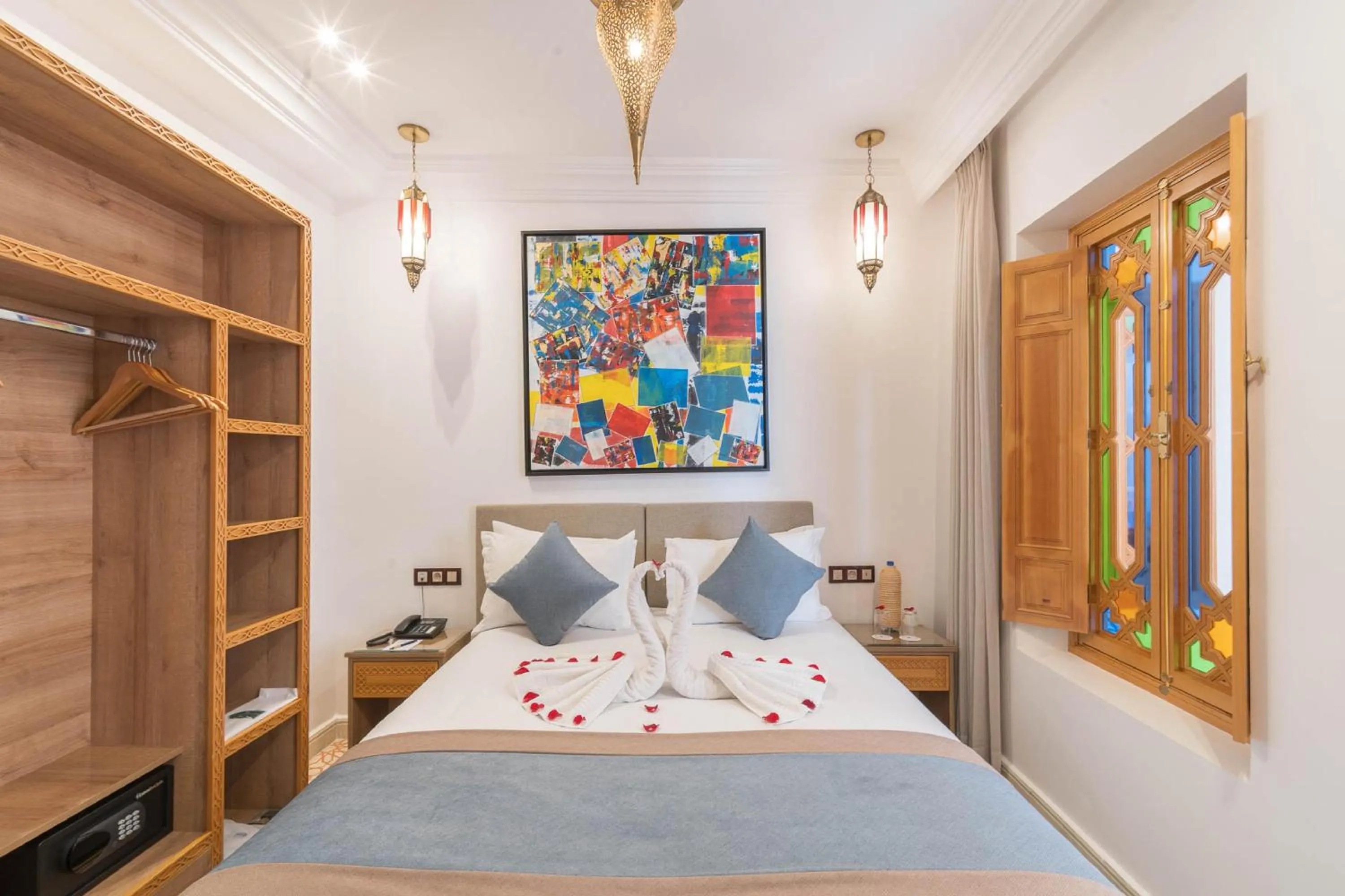 Bed in Riad Atlas Palace & SPA