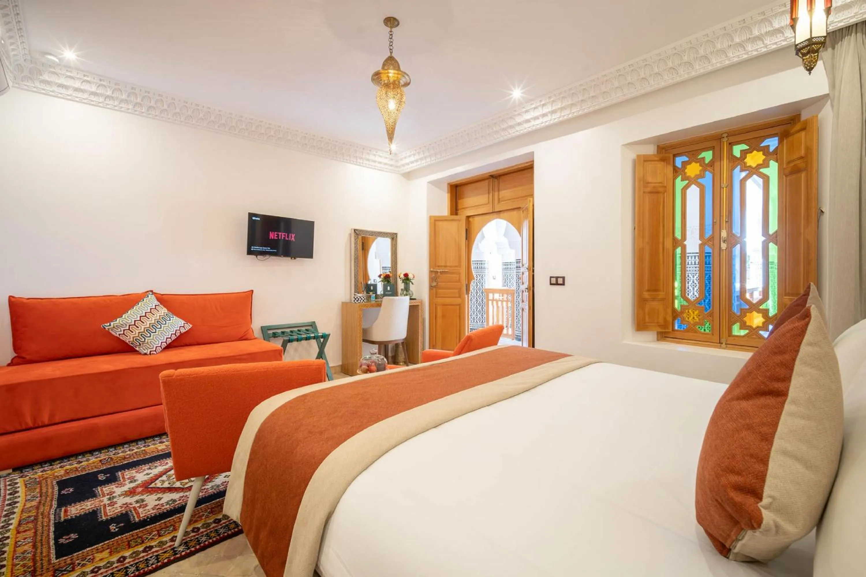 TV and multimedia, Bed in Riad Atlas Palace & SPA