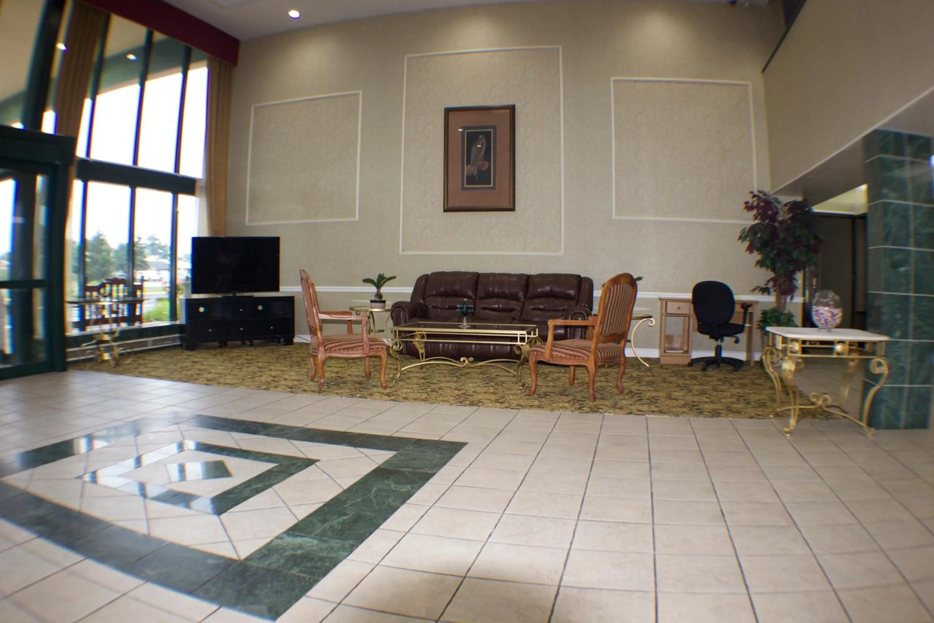 Lobby or reception in The Garden Inn