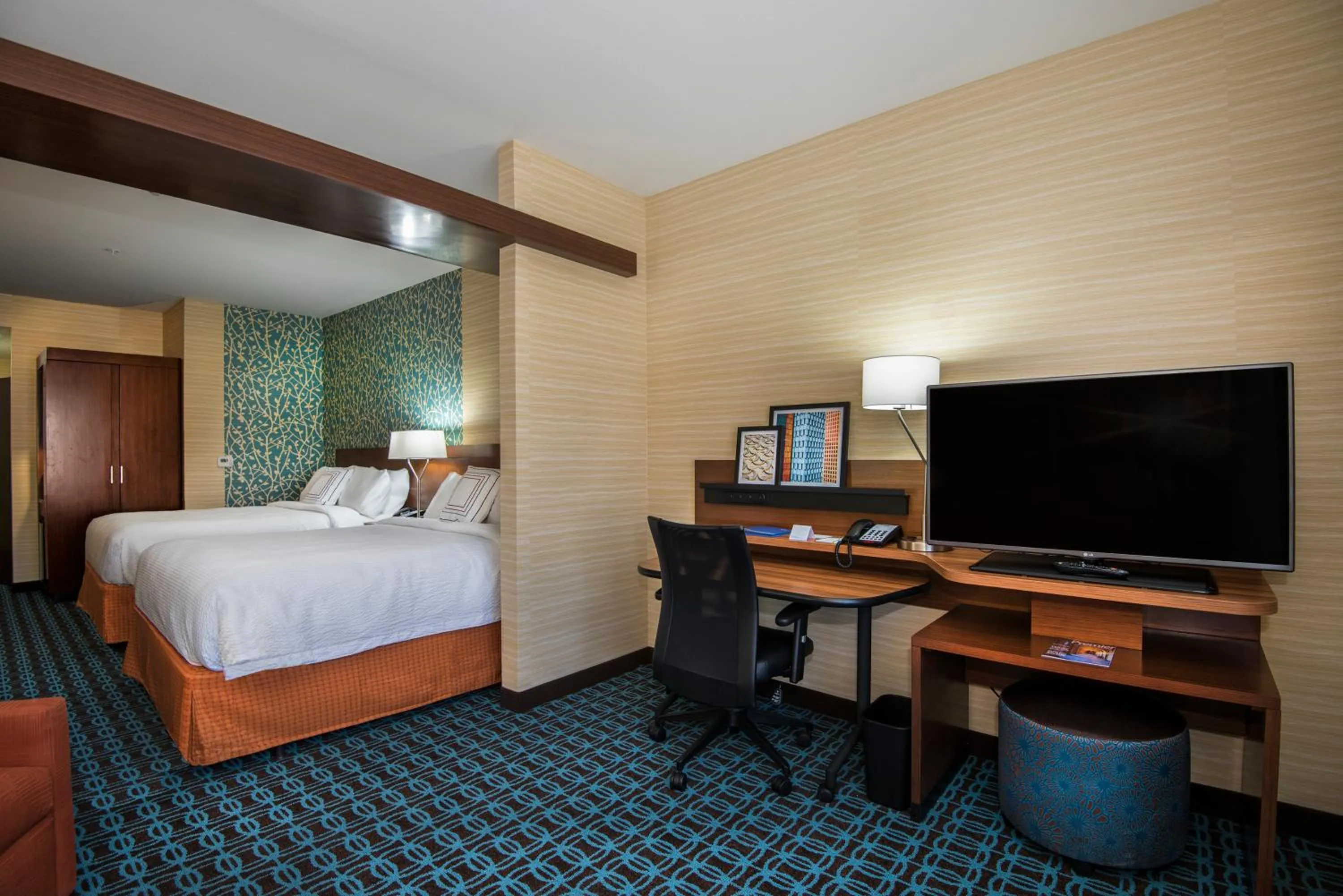 Guests, Bed in Fairfield Inn & Suites by Marriott Little Rock Benton