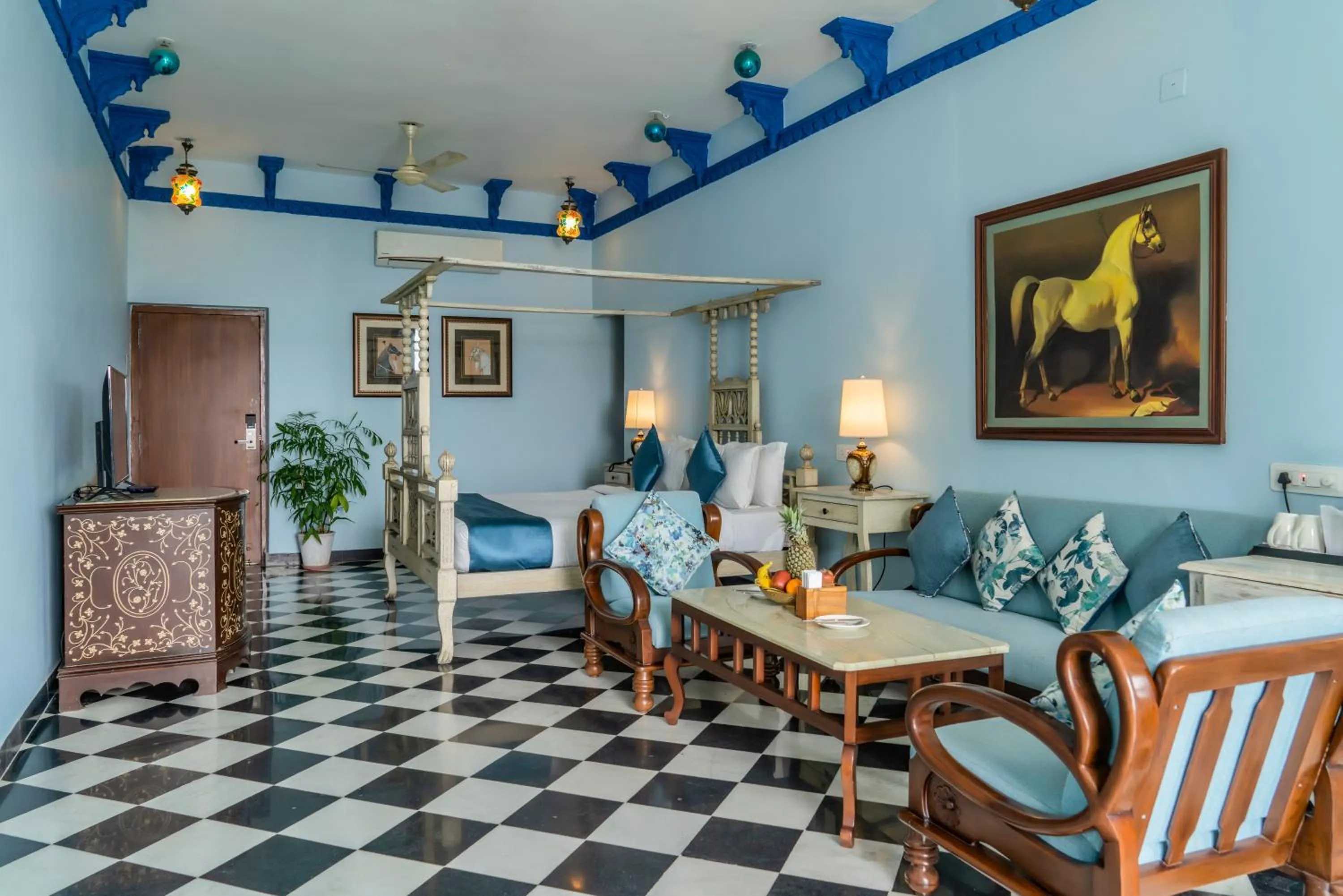 Bedroom in Swaroop Vilas - Lake Facing Boutique Hotel