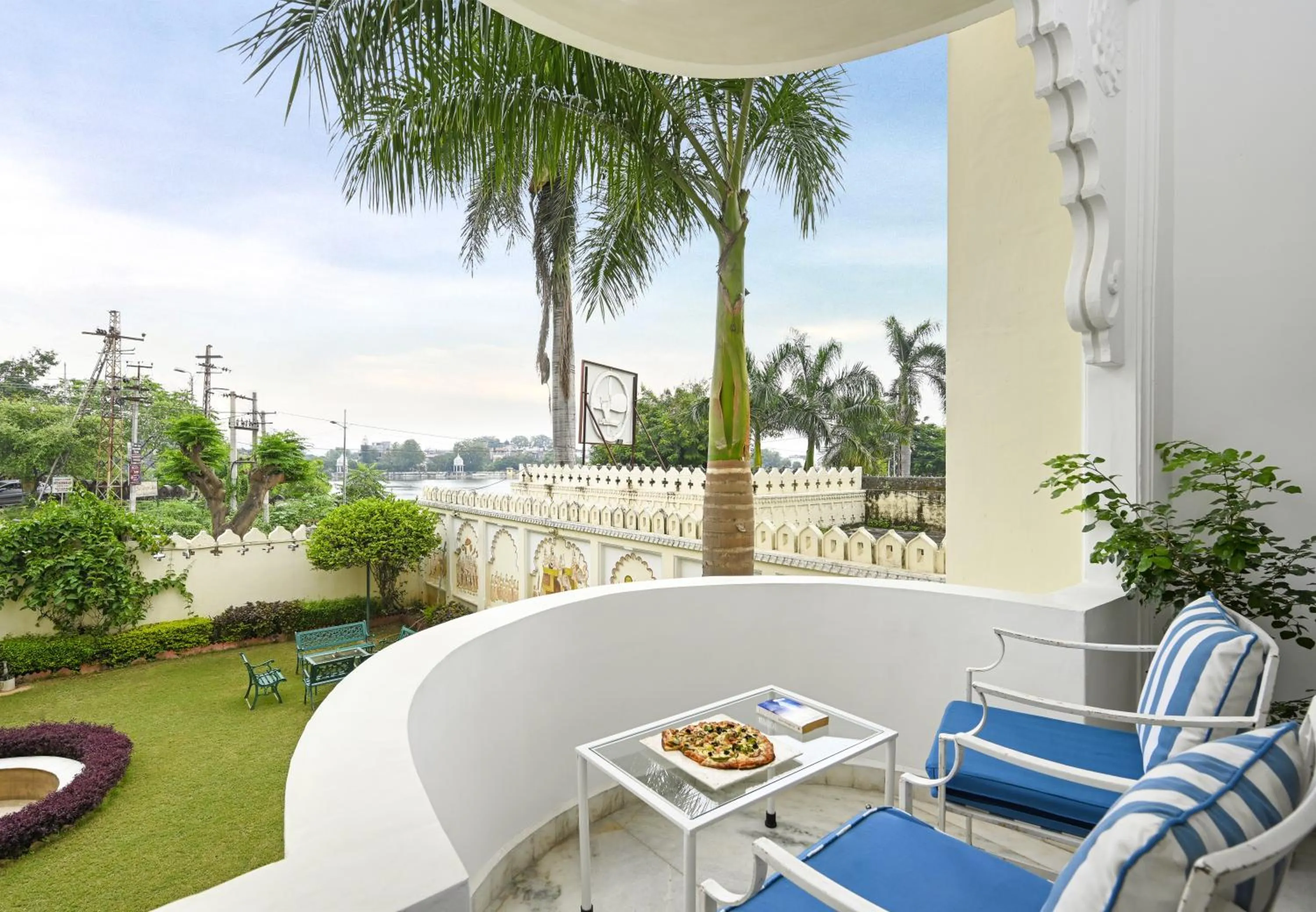 Balcony/Terrace in Swaroop Vilas - Lake Facing Boutique Hotel