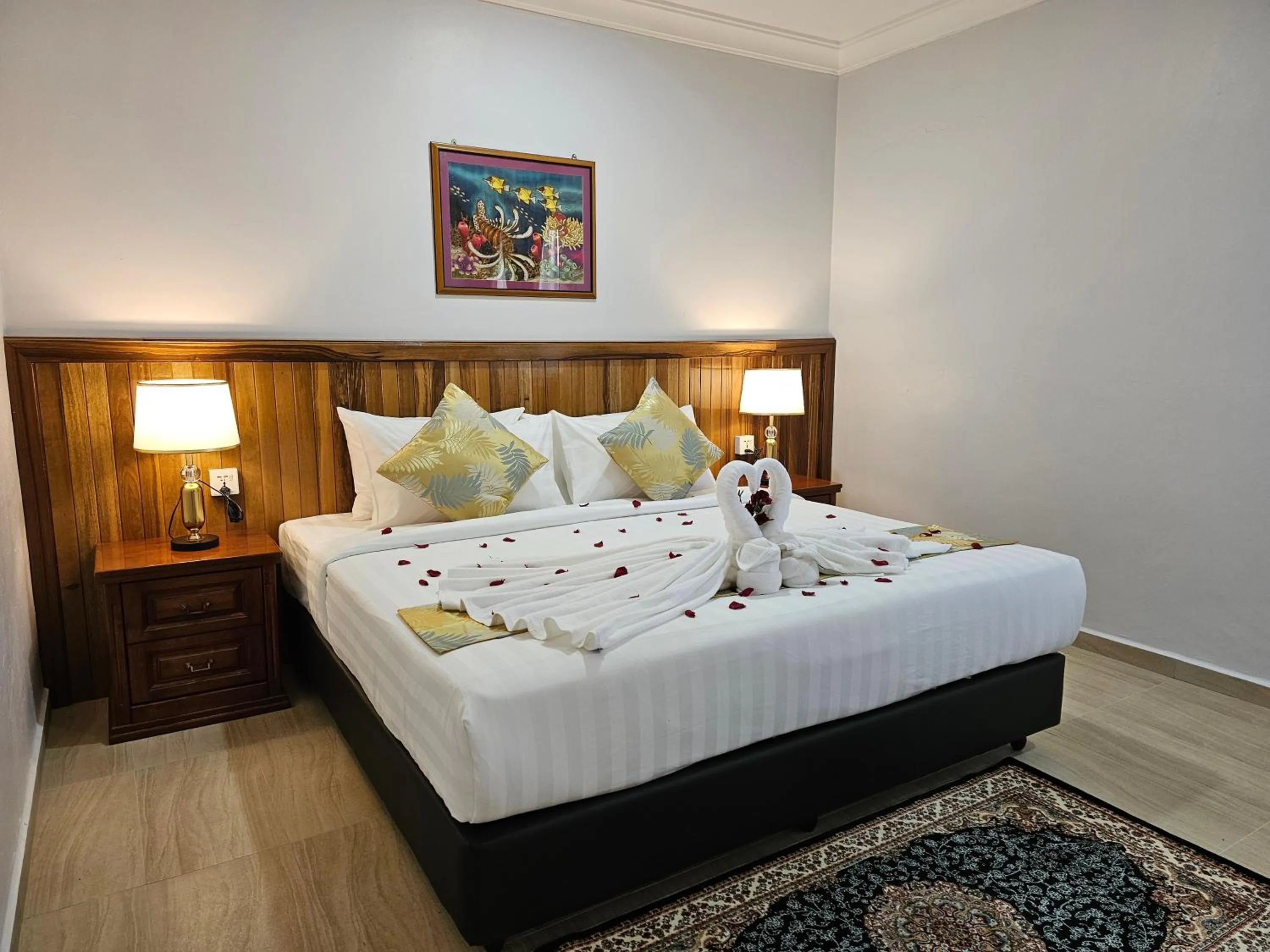 Bed in Cottage Inn Gerik