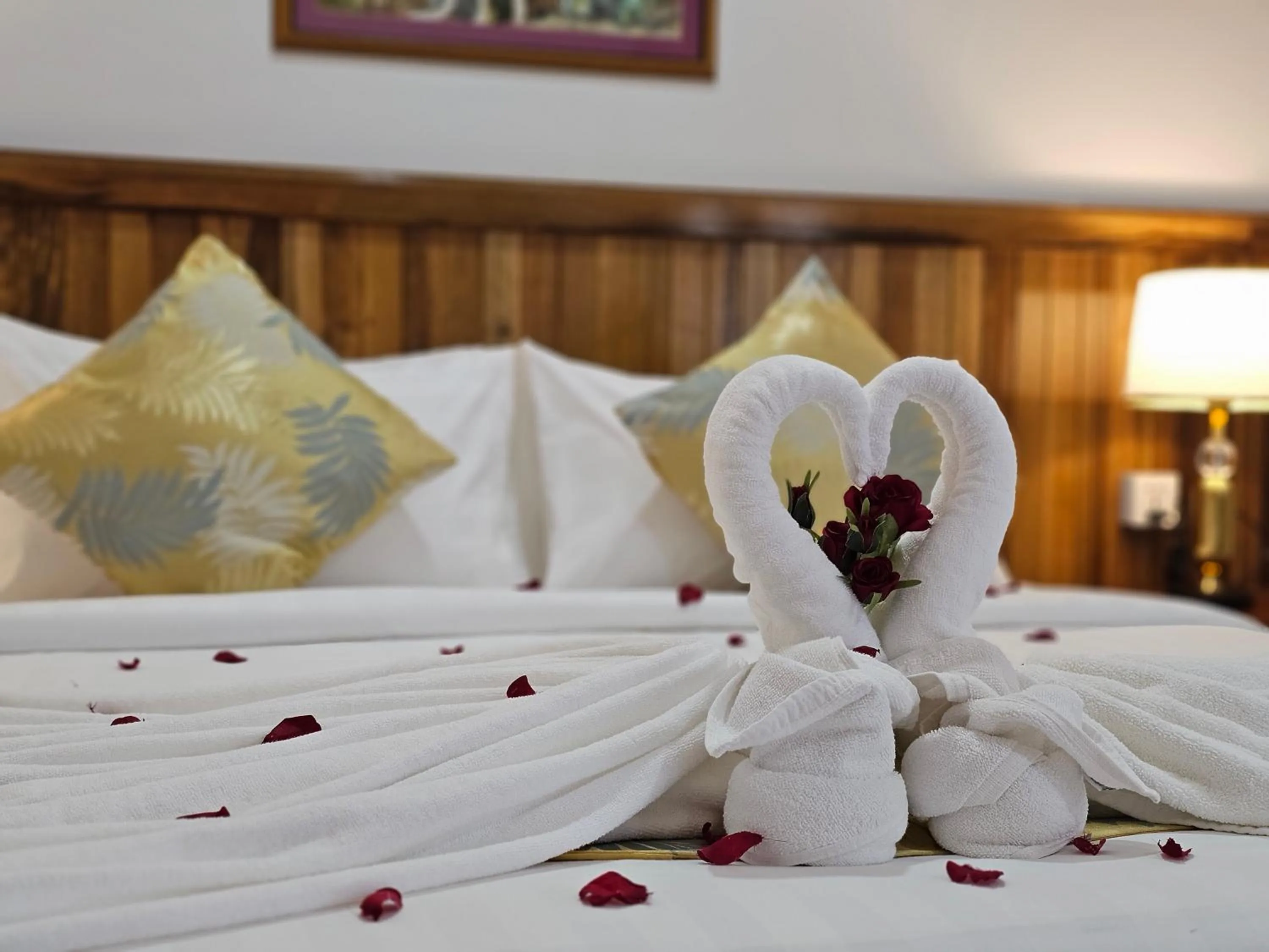 Bed in Cottage Inn Gerik