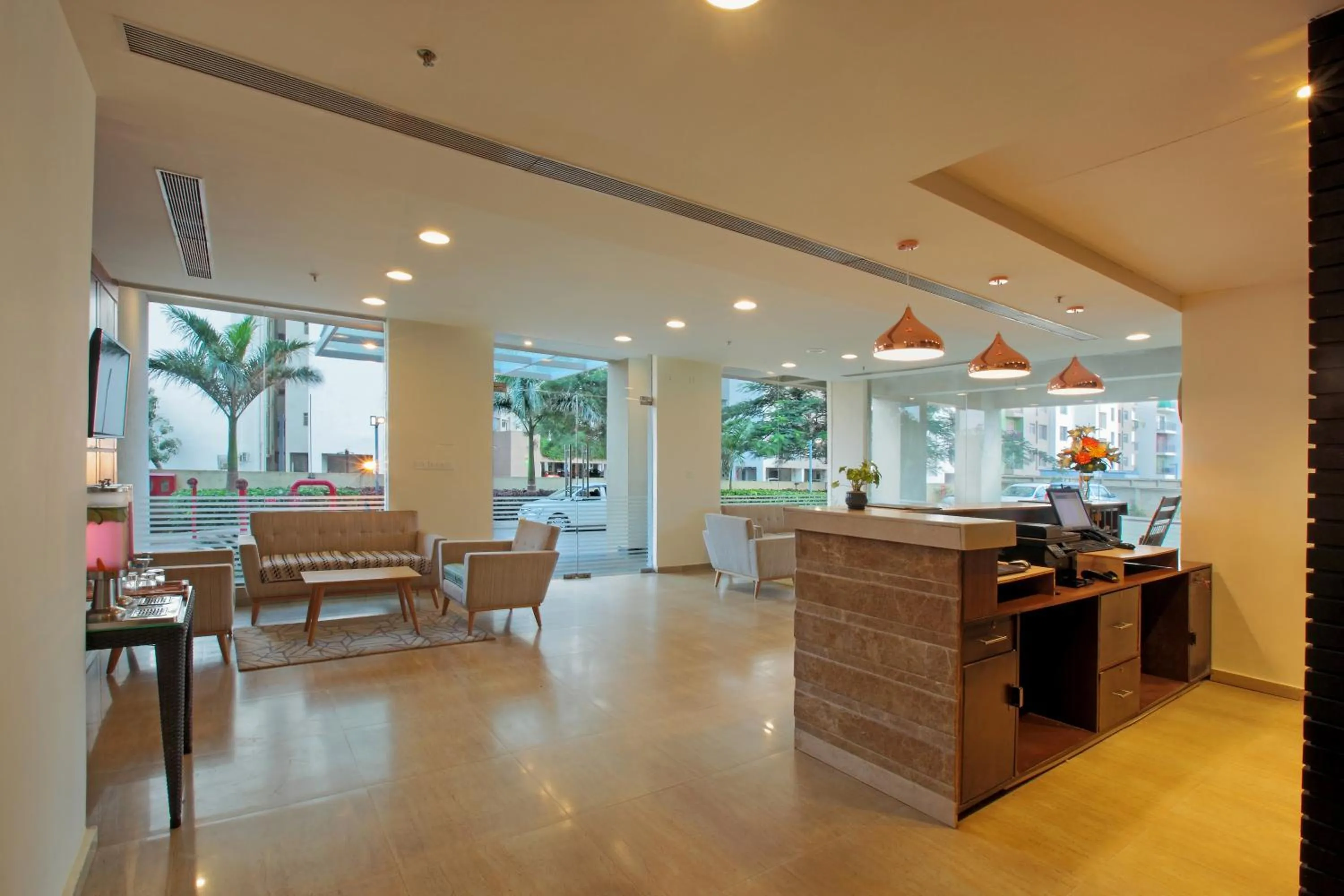 Lobby or reception in Starlit Suites Bangalore