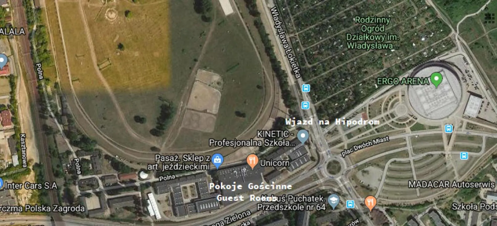 Bird's eye view in Hipodrom Sopot