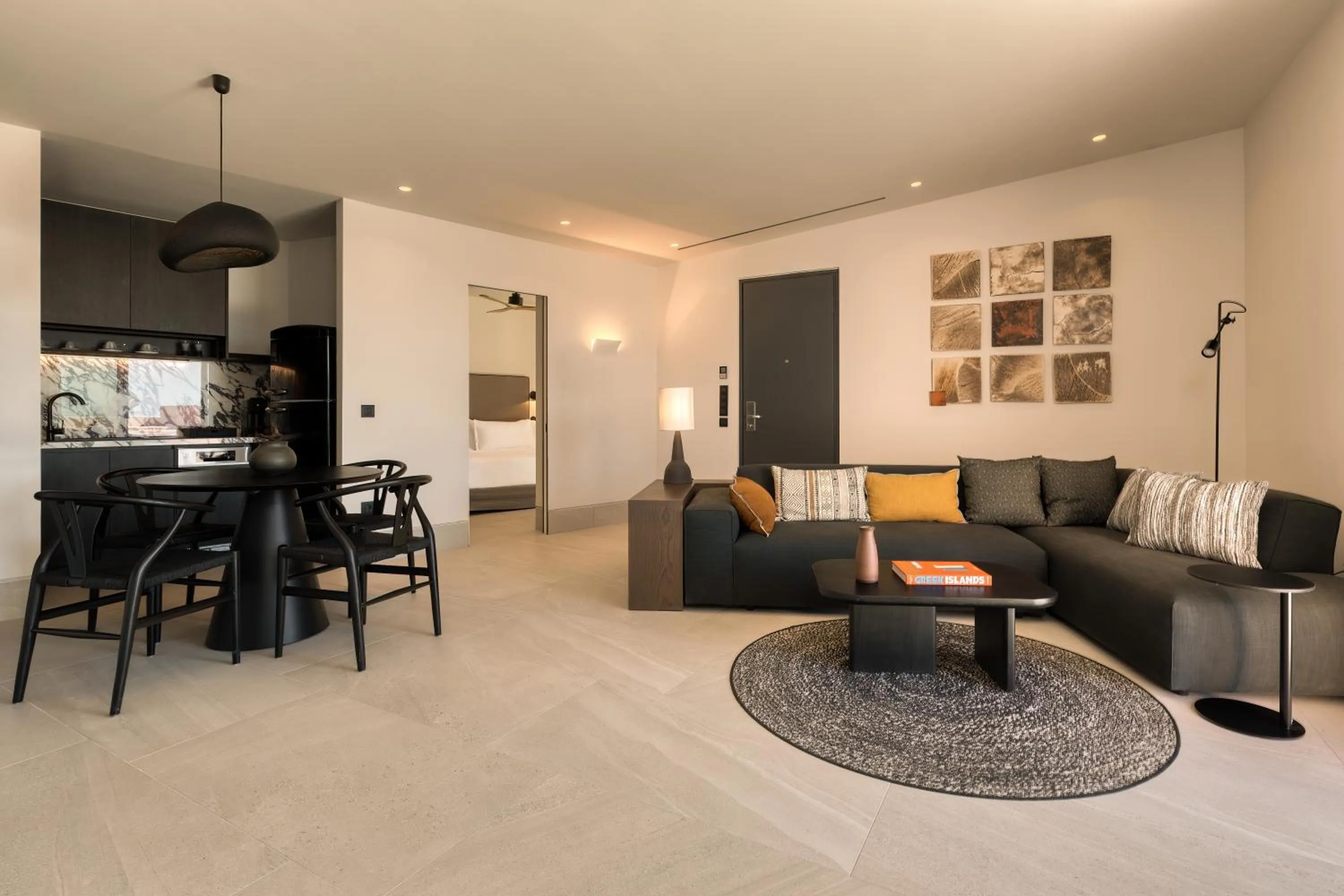 Seating area in Domes Novos Santorini, Autograph Collection