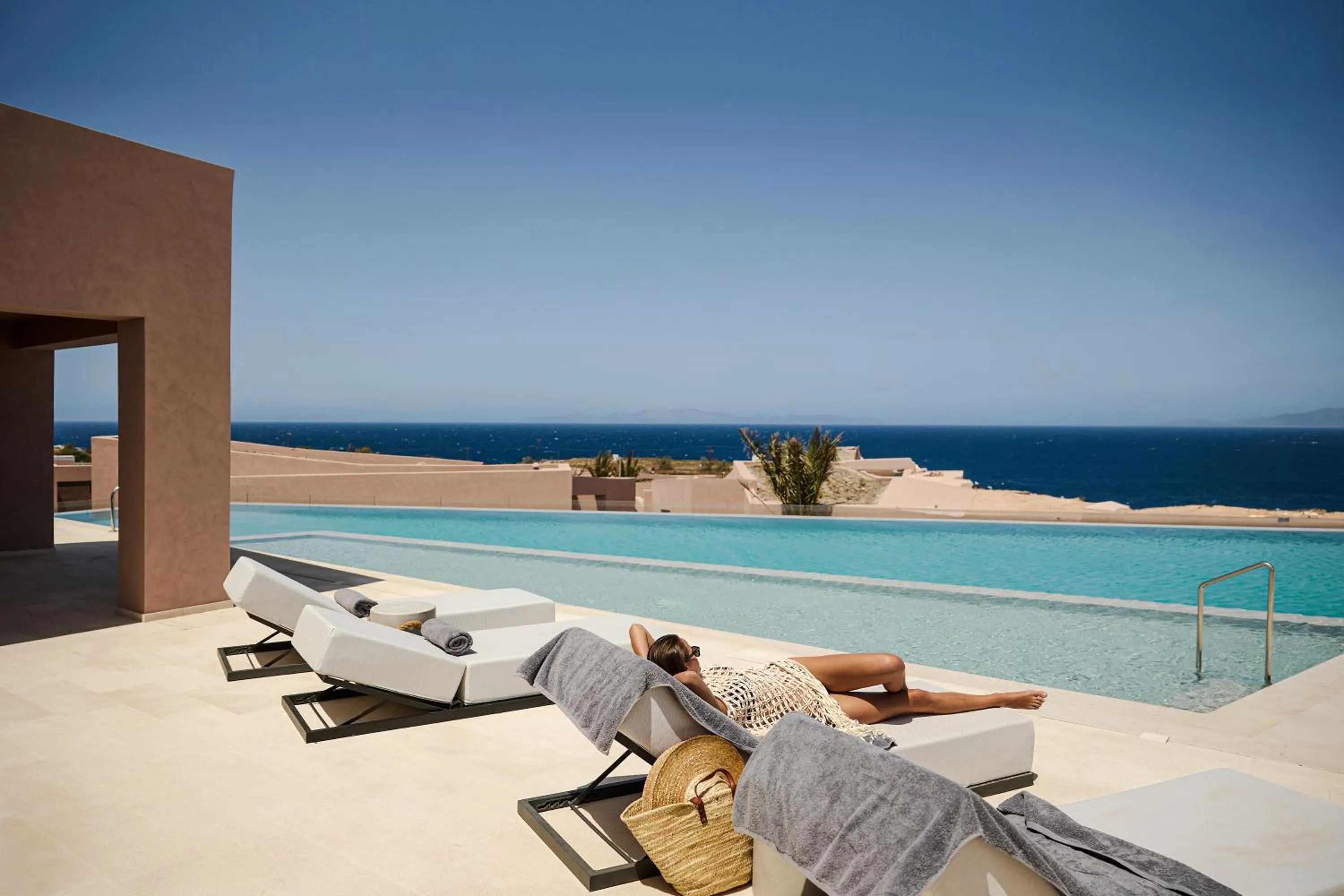 Swimming pool in Domes Novos Santorini, Autograph Collection