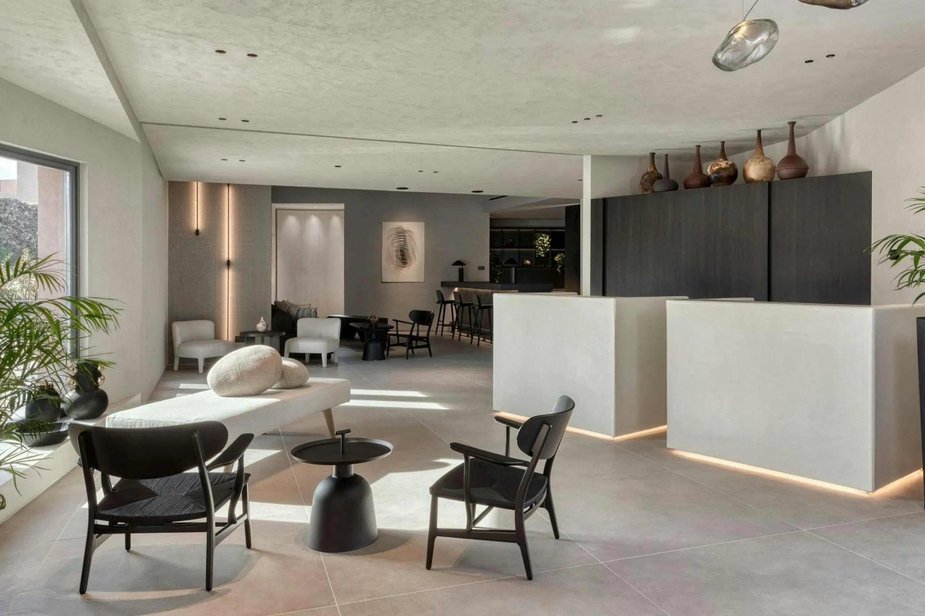 Lobby or reception in Domes Novos Santorini, Autograph Collection