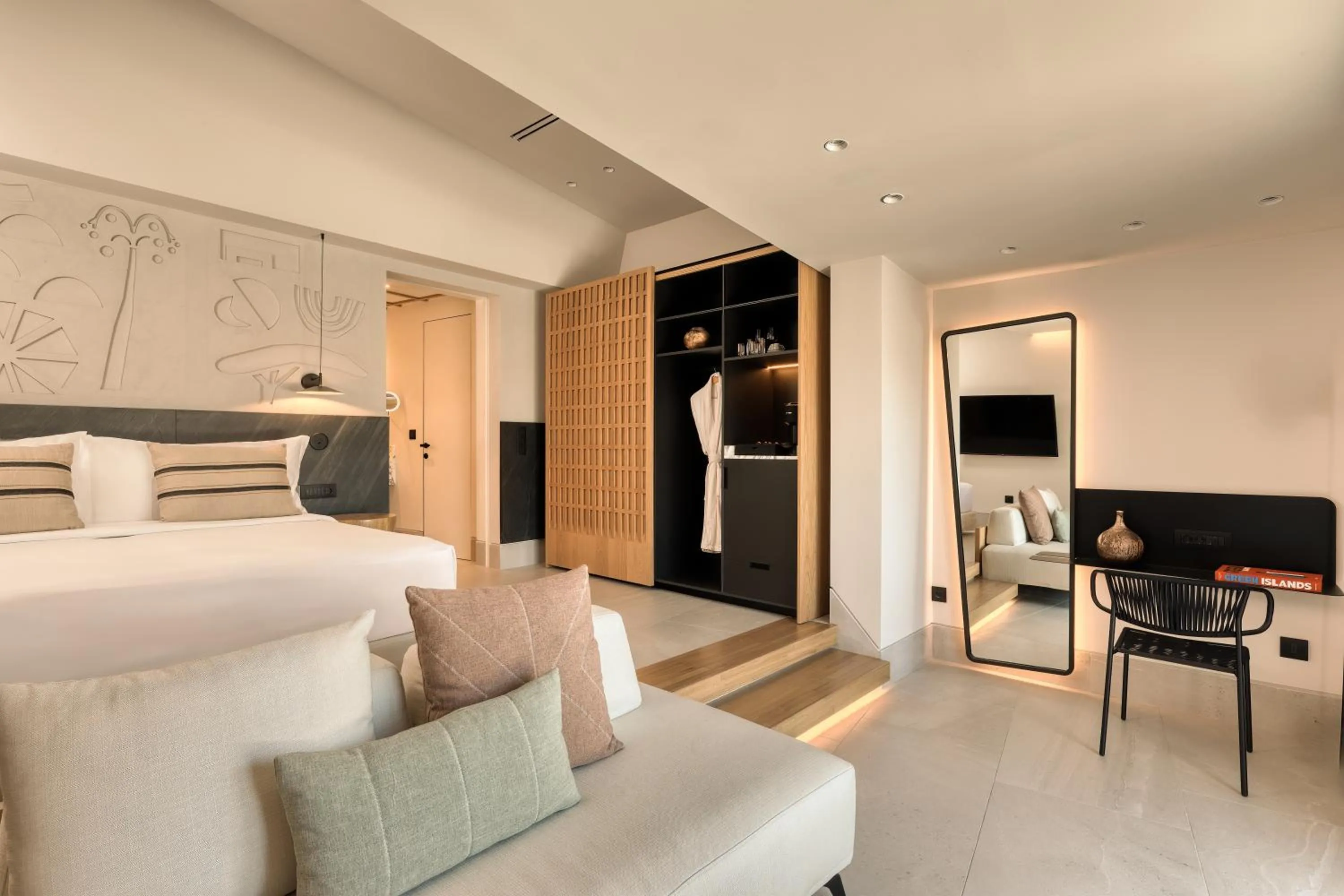 Bed in Domes Novos Santorini, Autograph Collection