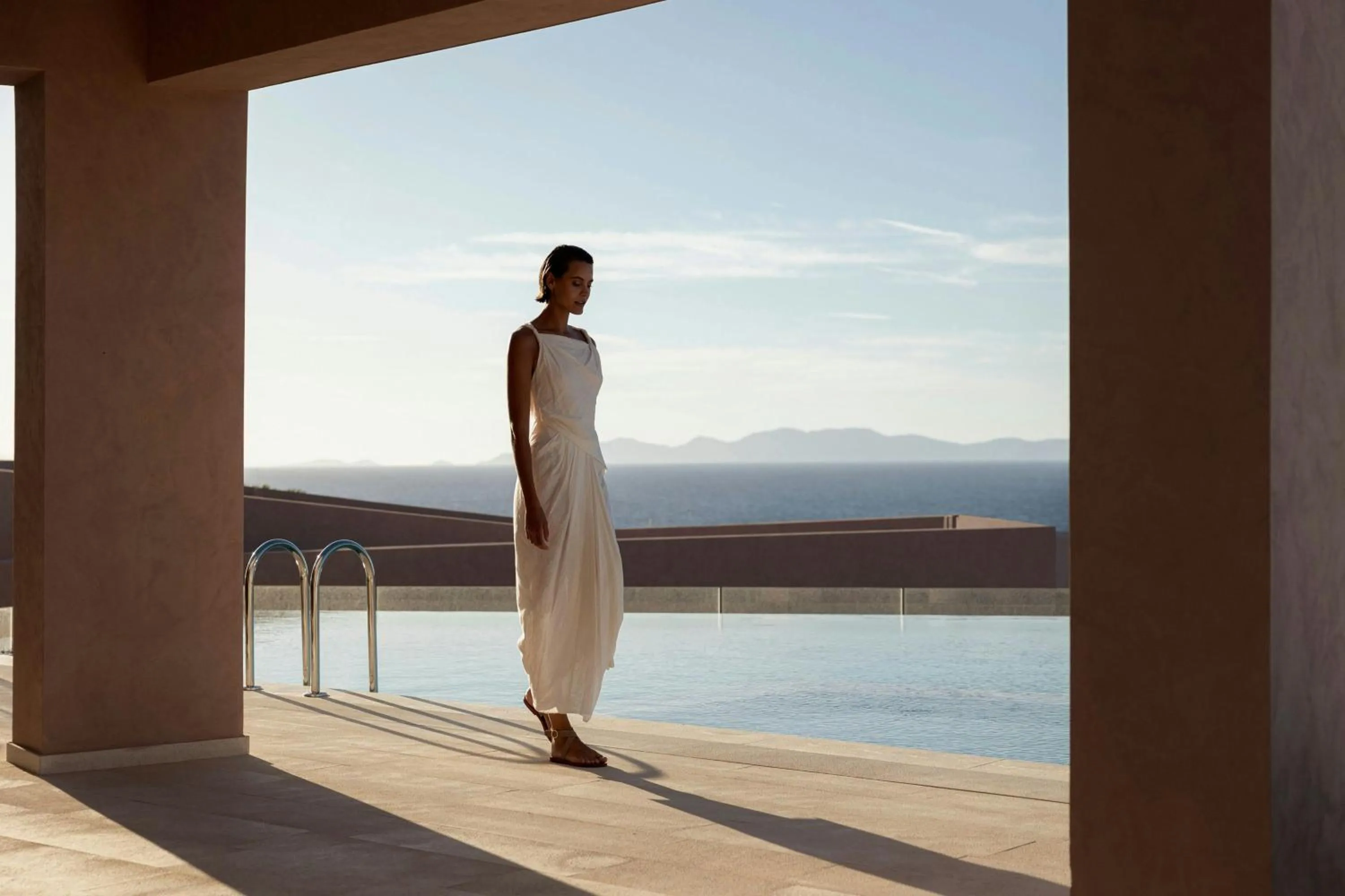 Swimming pool in Domes Novos Santorini, Autograph Collection