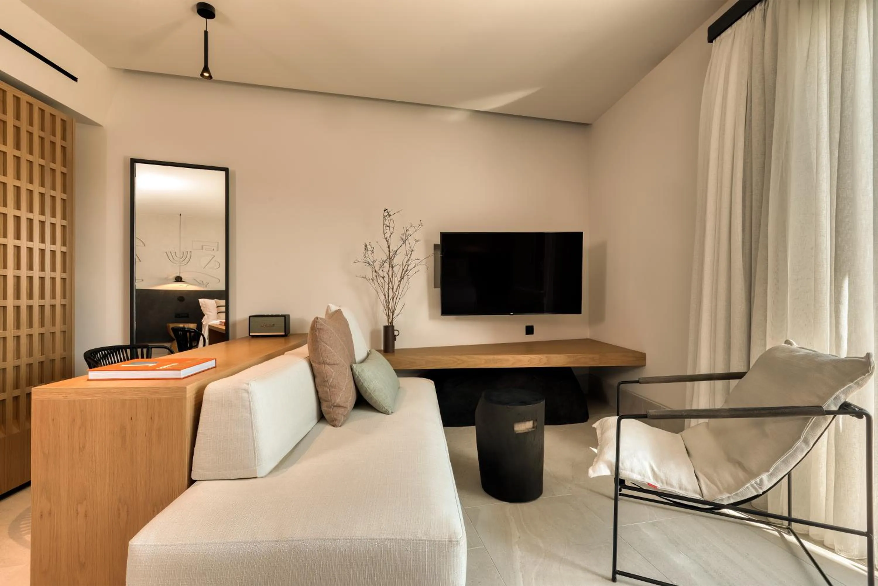 Seating area in Domes Novos Santorini, Autograph Collection