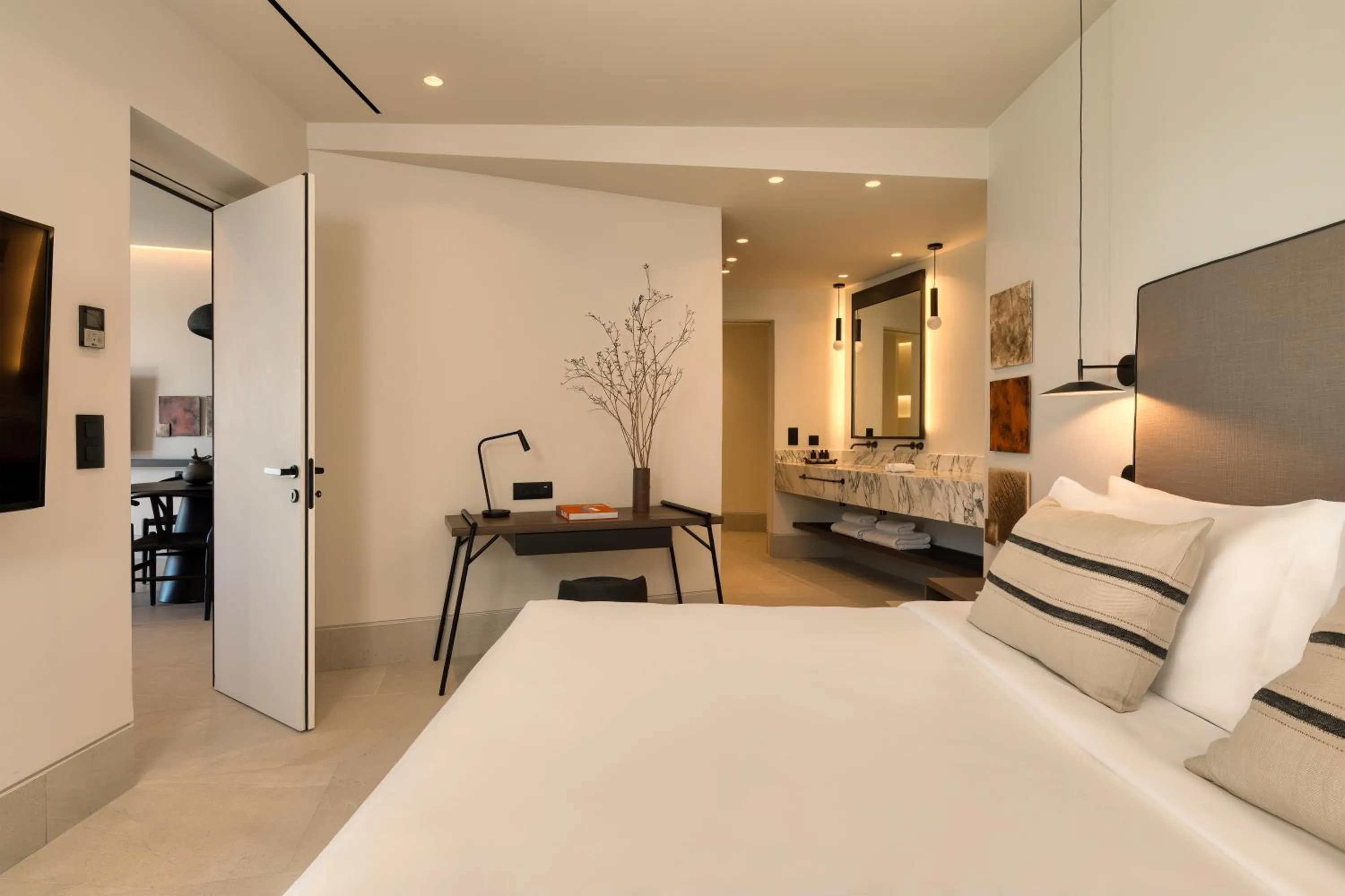 Bed in Domes Novos Santorini, Autograph Collection