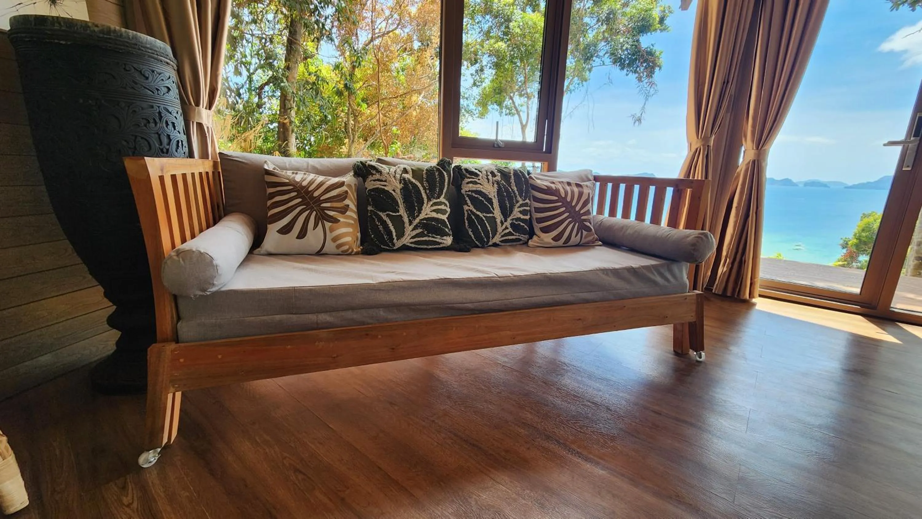 Seating area, Bed in The Jungle Lodge -Glamping at Karuna El Nido