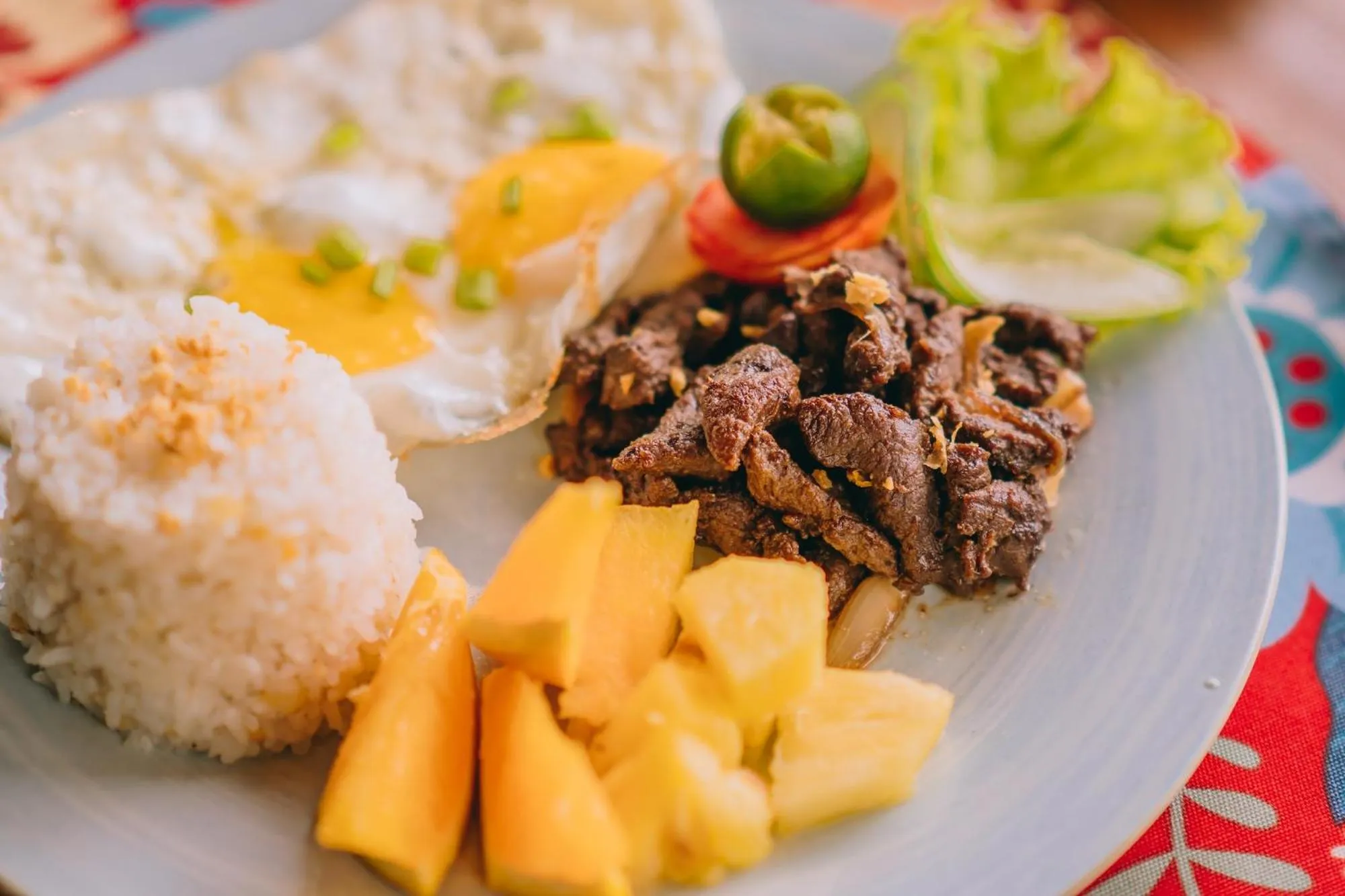 Food close-up in The Jungle Lodge -Glamping at Karuna El Nido